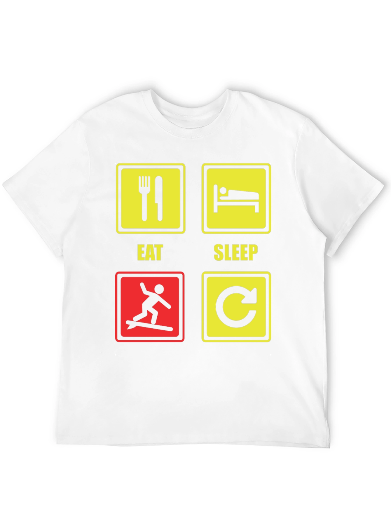 Eat Sleep Surf Repeat T-Shirt Funny Surfing Tee