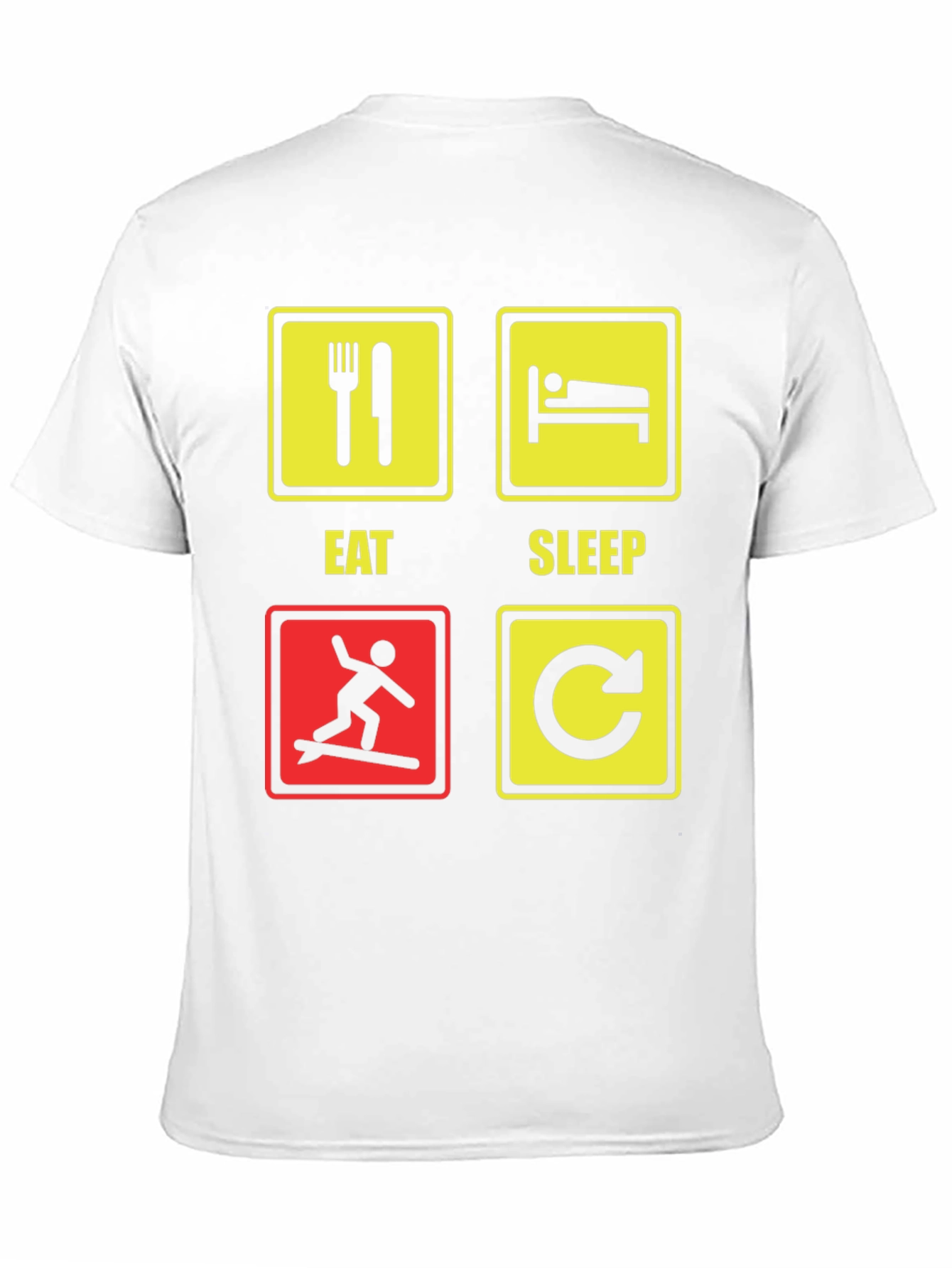 Eat Sleep Surf Repeat T-Shirt Funny Surfing Tee