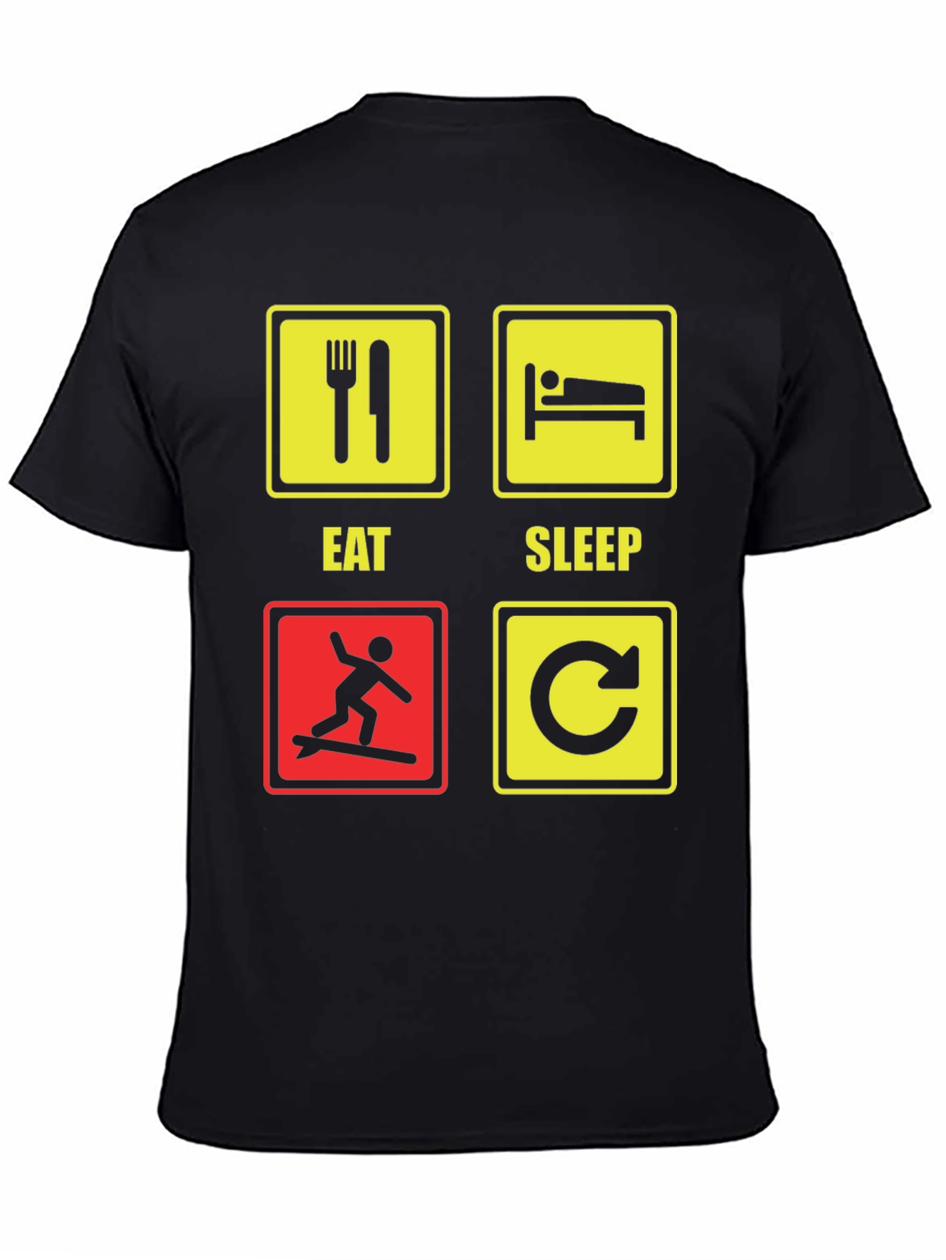 Eat Sleep Surf Repeat T-Shirt Funny Surfing Tee
