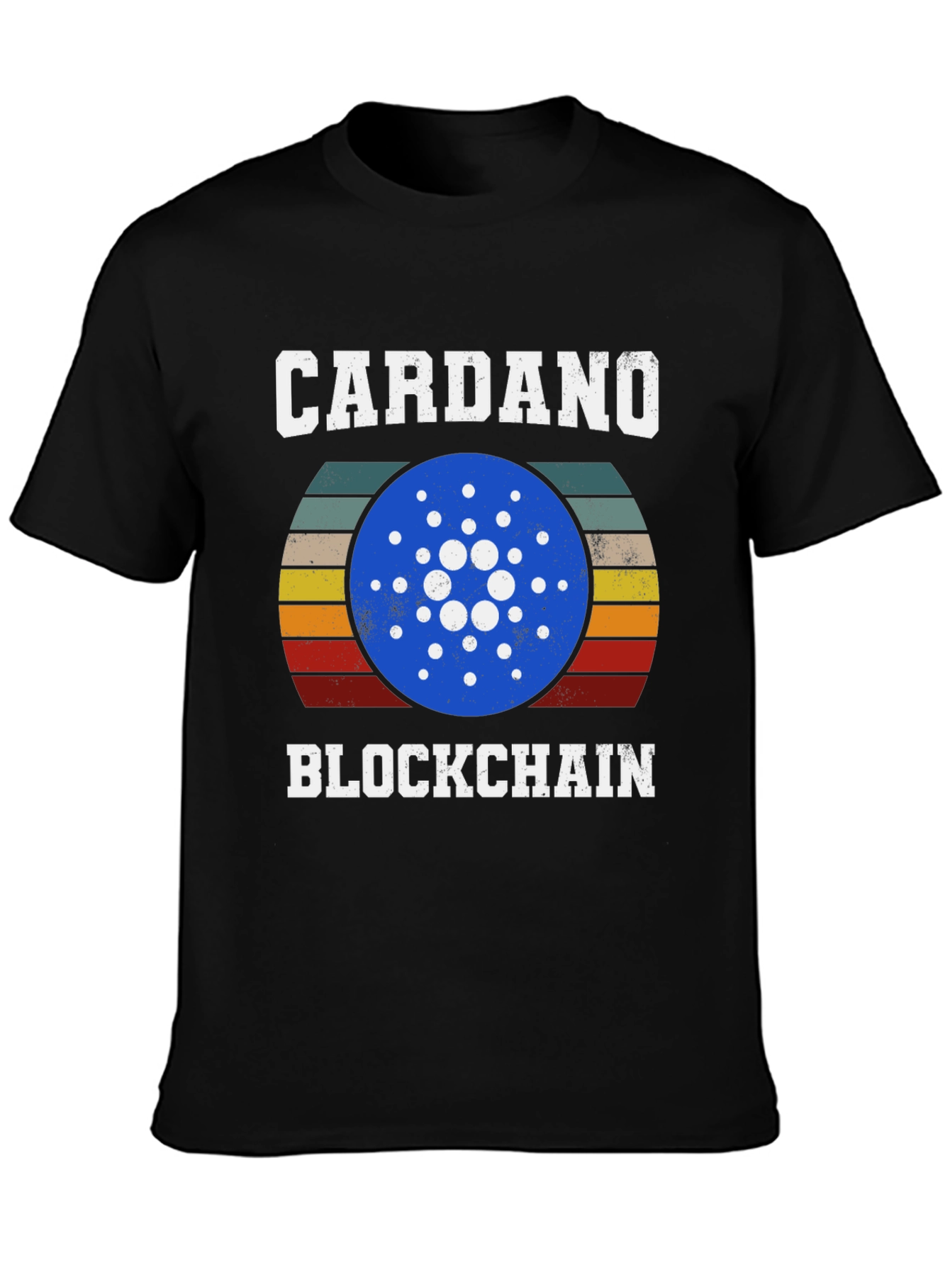 Cardano Blockchain Crypto T-Shirt Retro Design