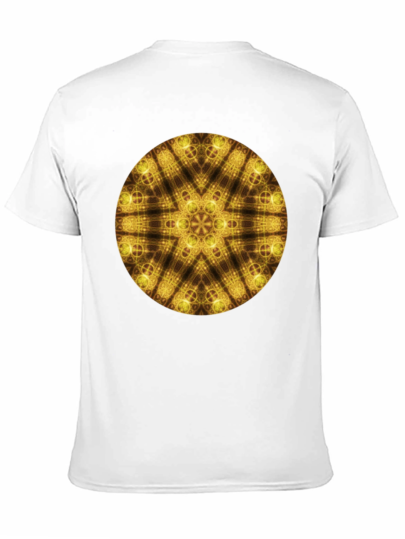 Golden Geometric Mandala T-Shirt