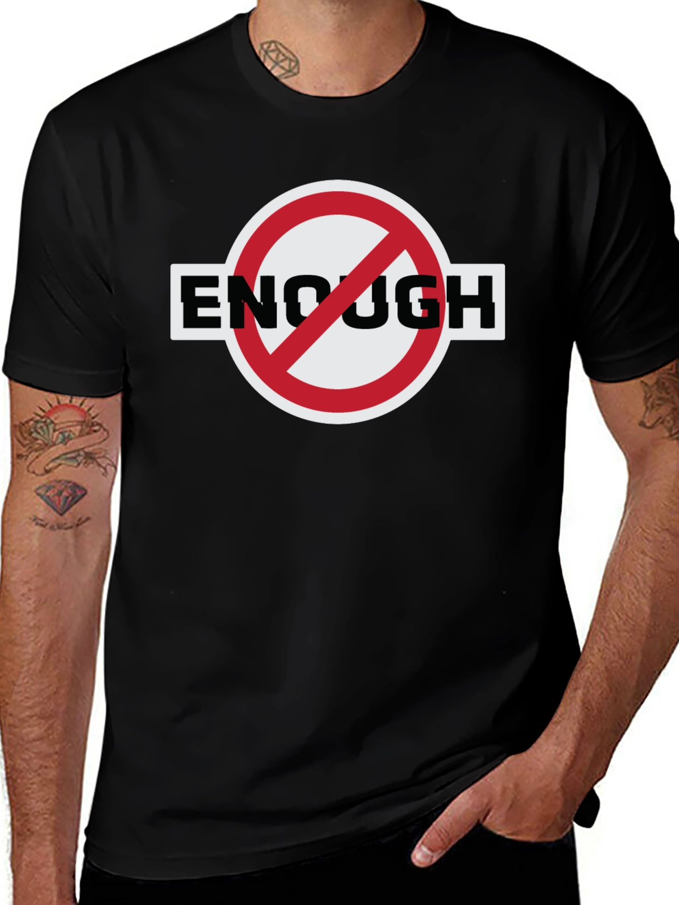 Enough is Enough T-Shirt - Bold Protest Design