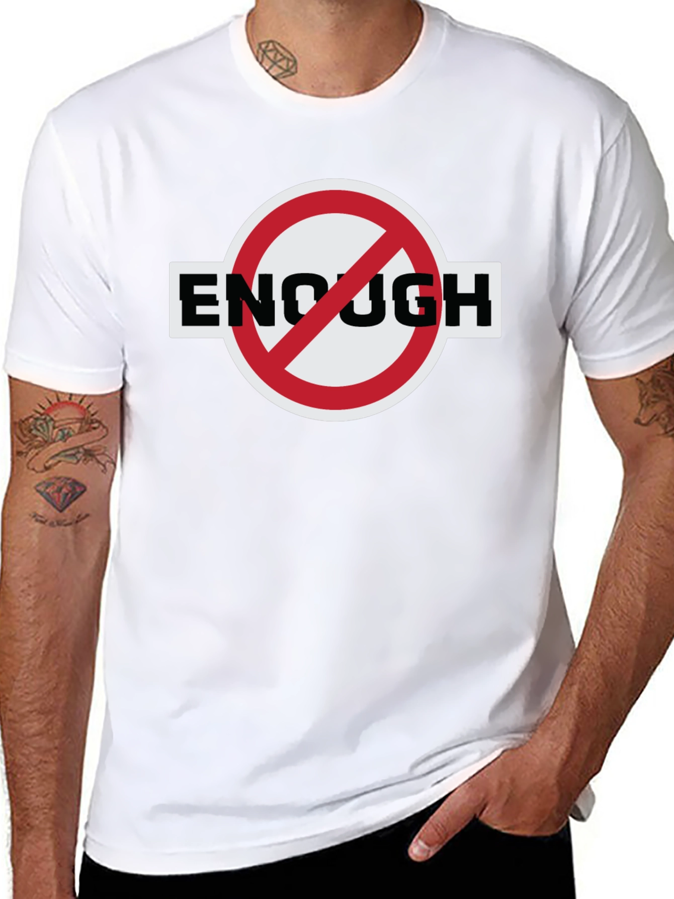 Enough is Enough T-Shirt - Bold Protest Design