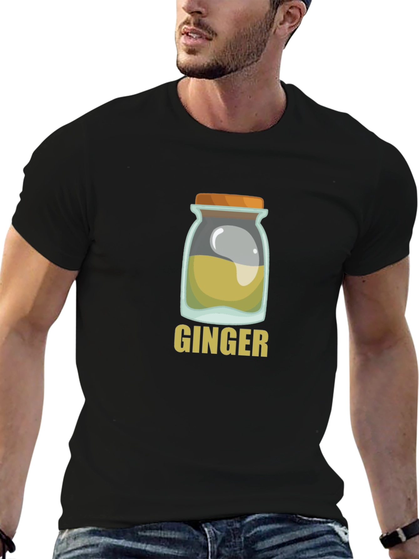 Ginger Jar Graphic Tee - Soft Black T-Shirt