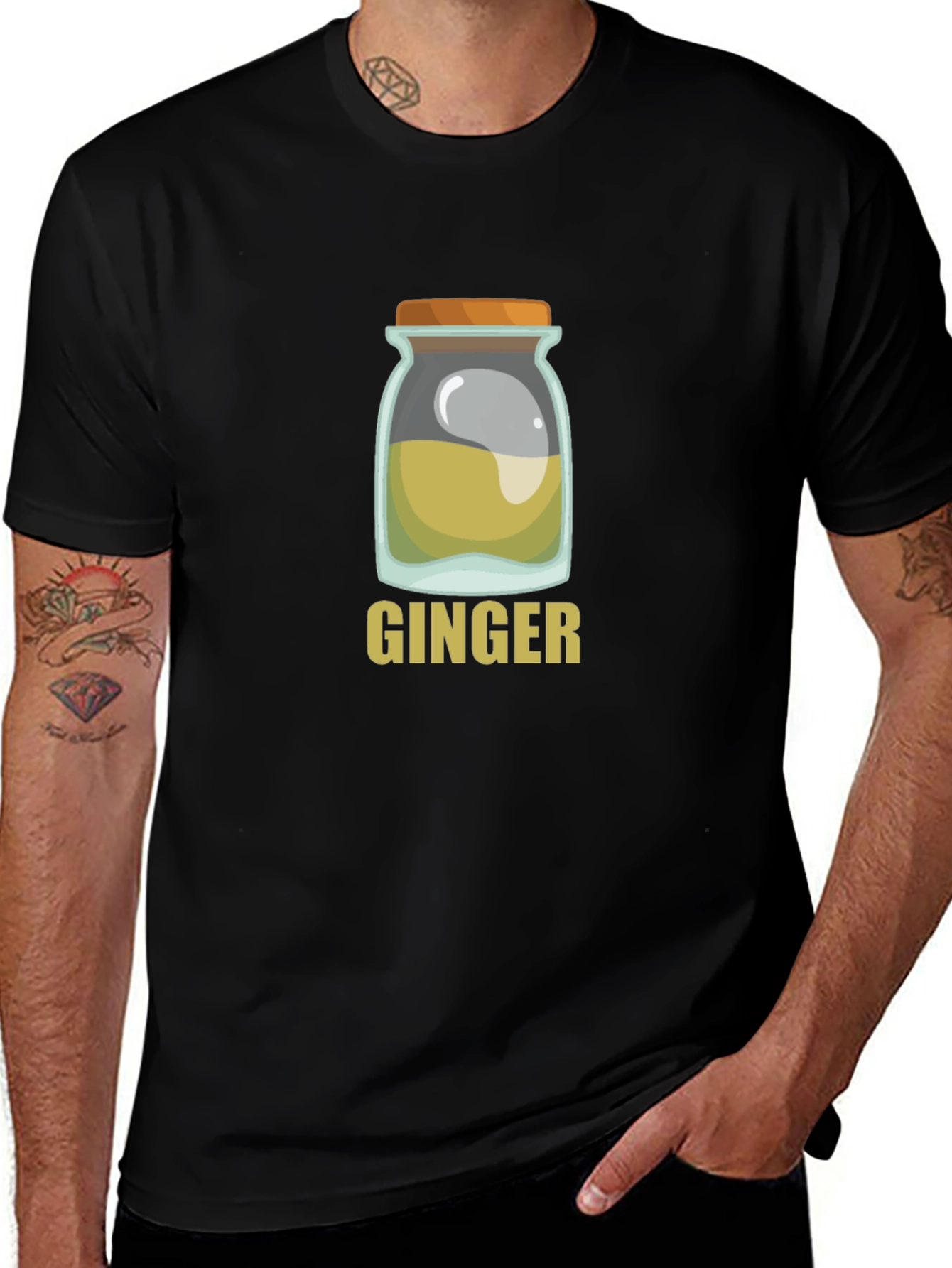 Ginger Jar Graphic Tee - Soft Black T-Shirt
