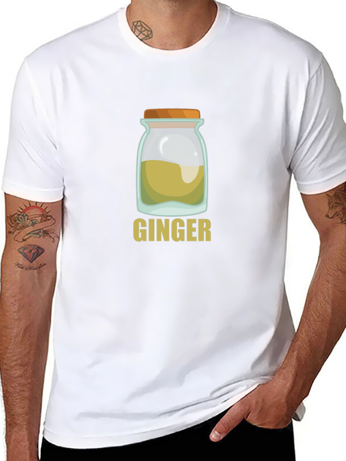 Ginger Jar Graphic Tee - Soft Black T-Shirt