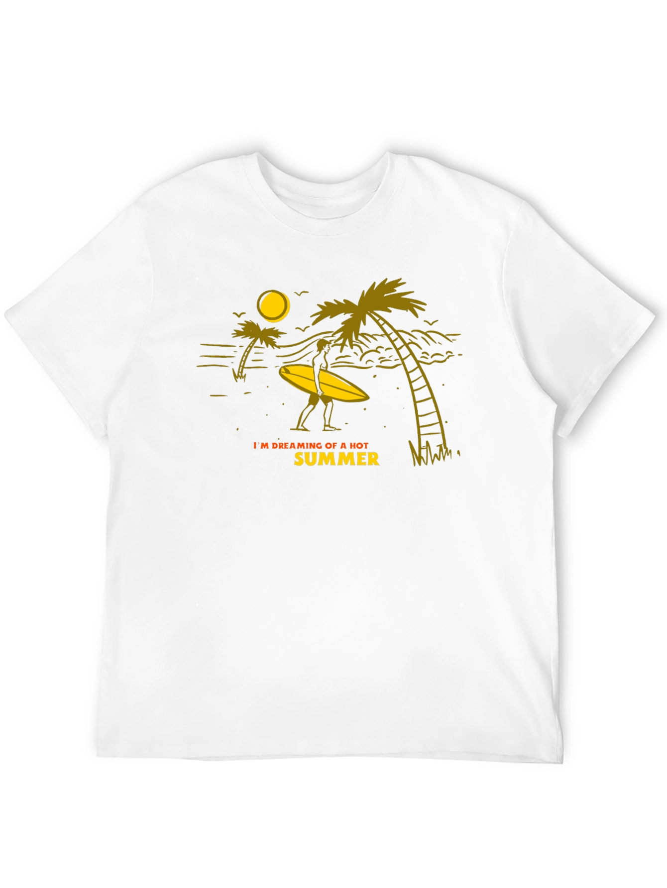 Summer Dreamin Graphic Tee - Black Cotton T-Shirt