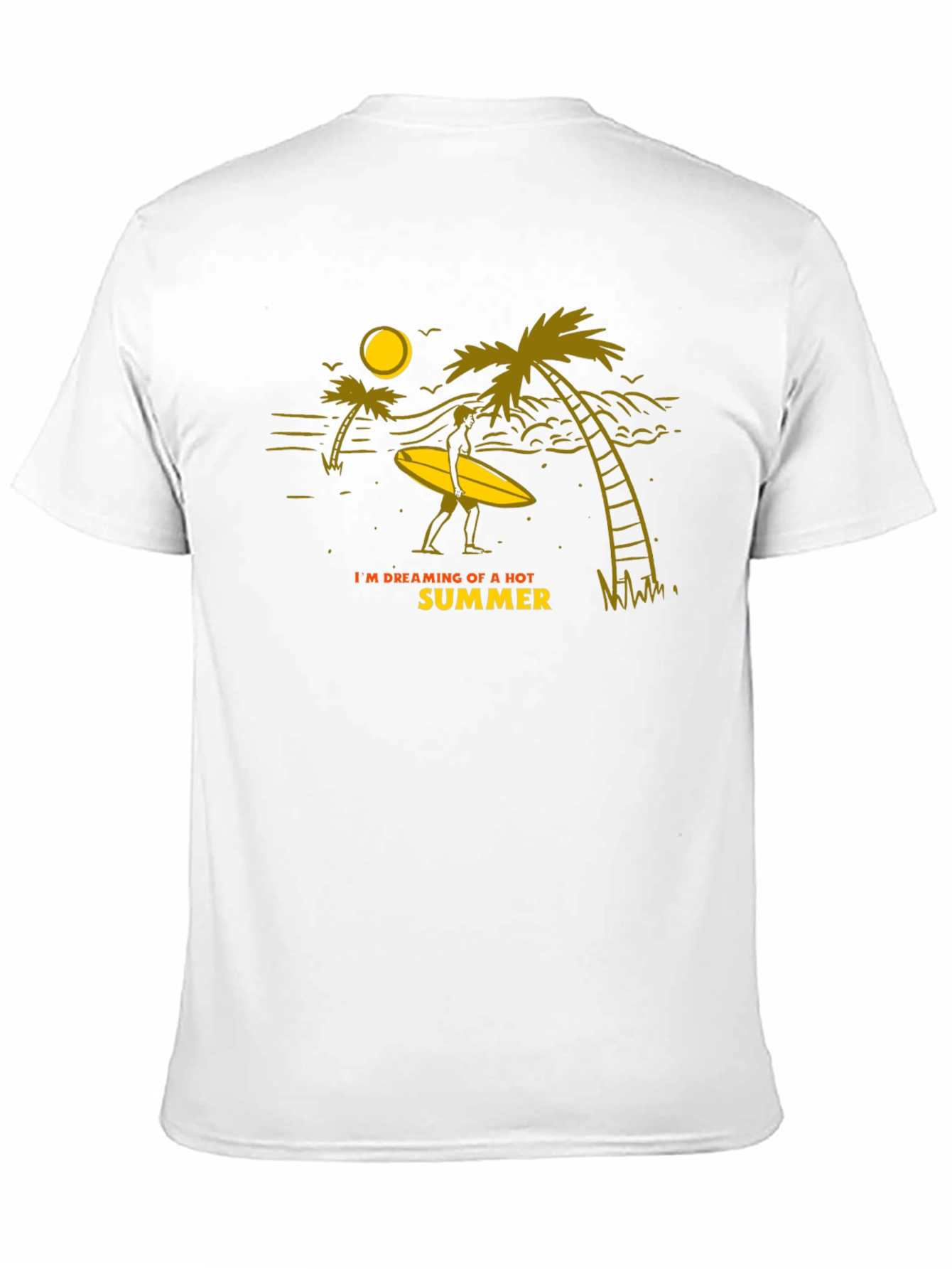 Summer Dreamin Graphic Tee - Black Cotton T-Shirt