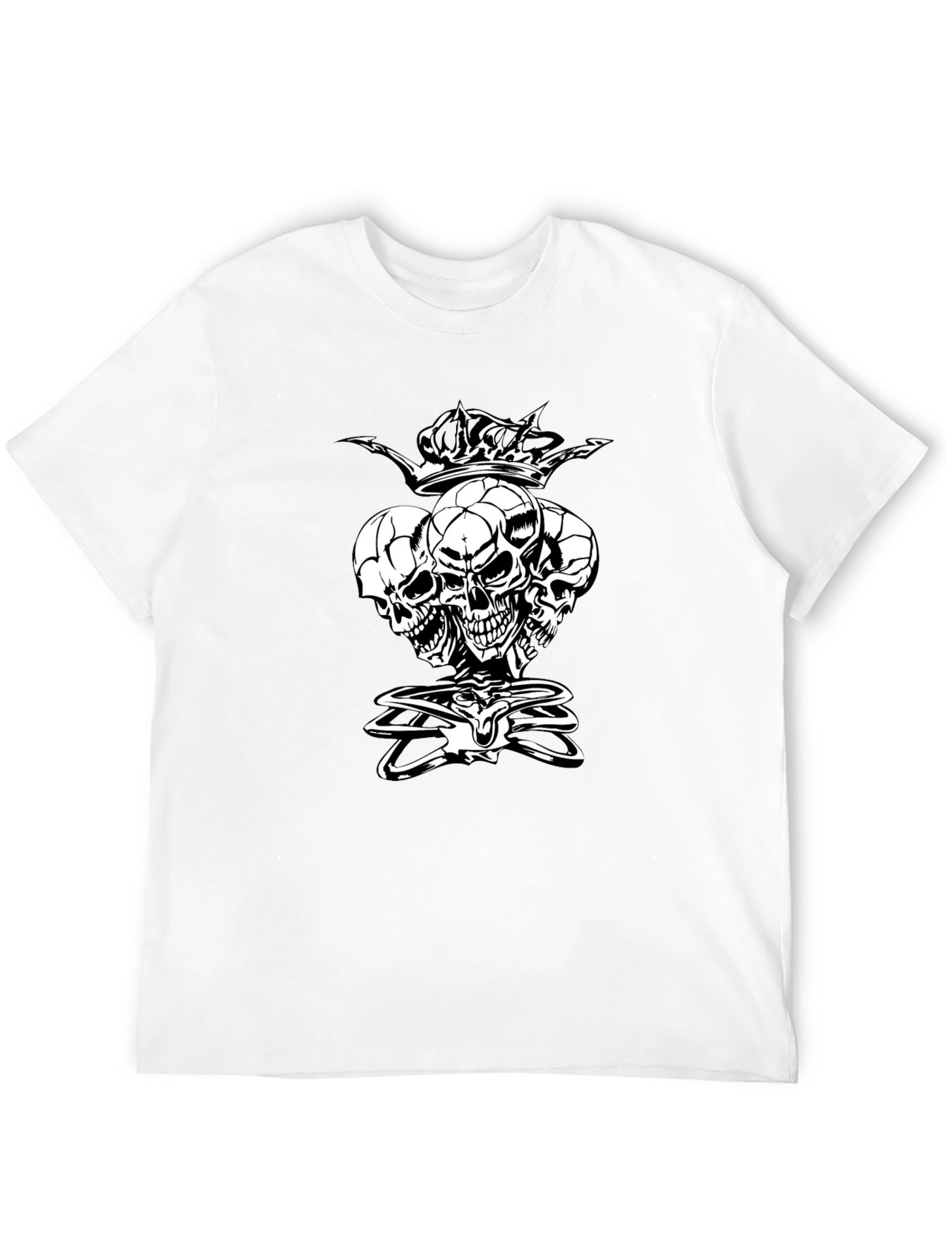 Skull King Graphic Tee - Black Cotton Shirt