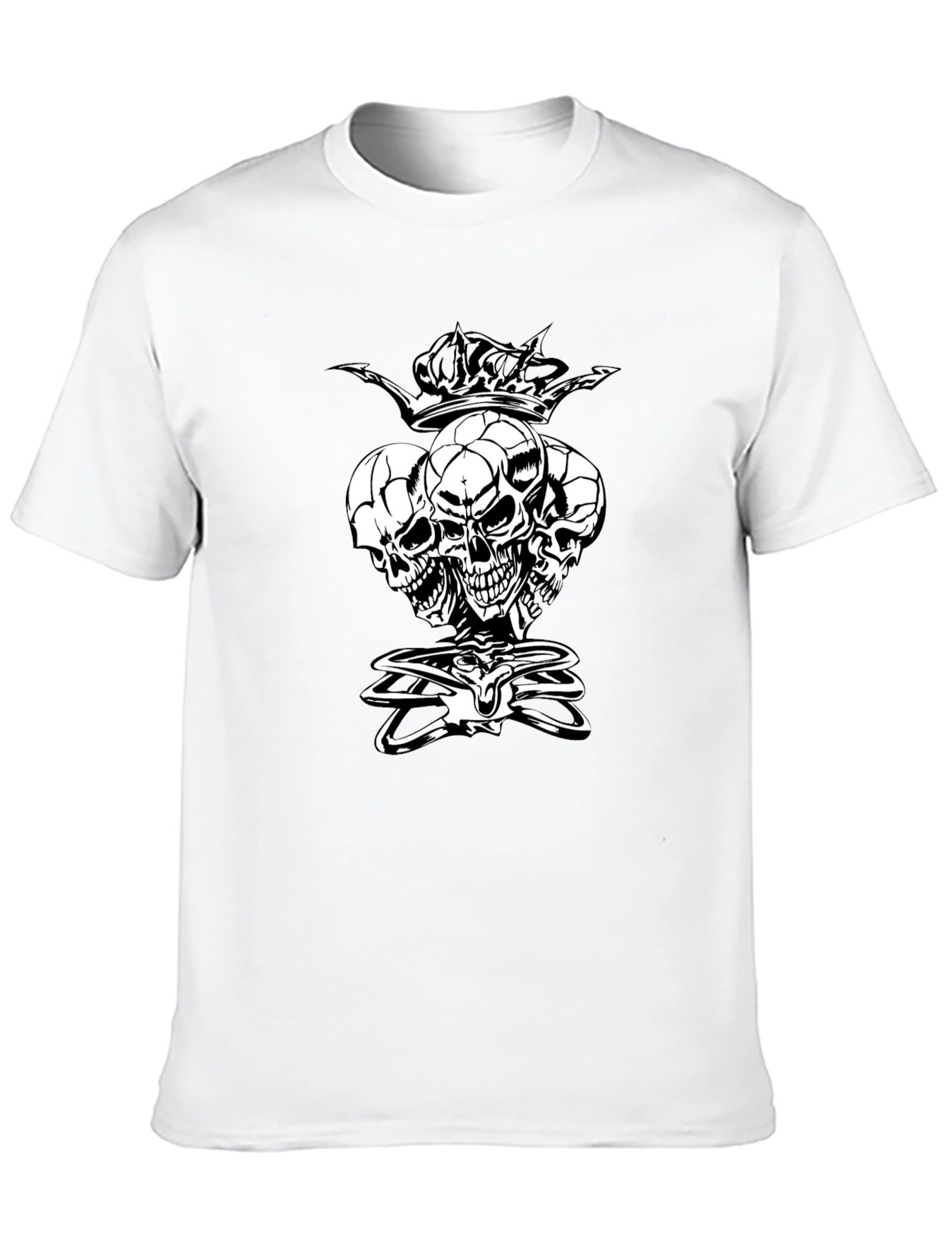 Skull King Graphic Tee - Black Cotton Shirt