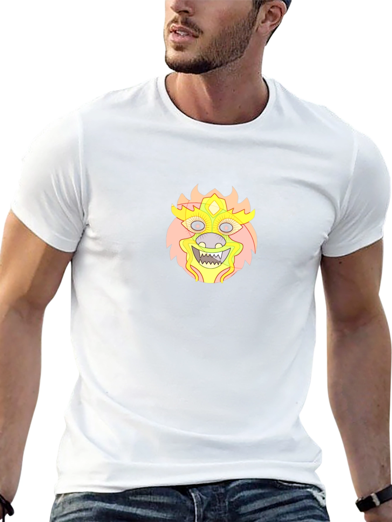 Monster Graphic Tee - Stylish Black T-Shirt