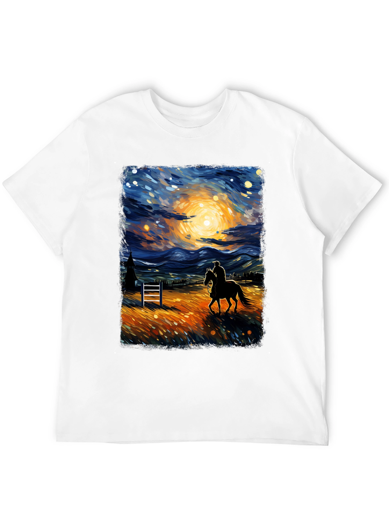 Starry Night Rider Graphic Tee