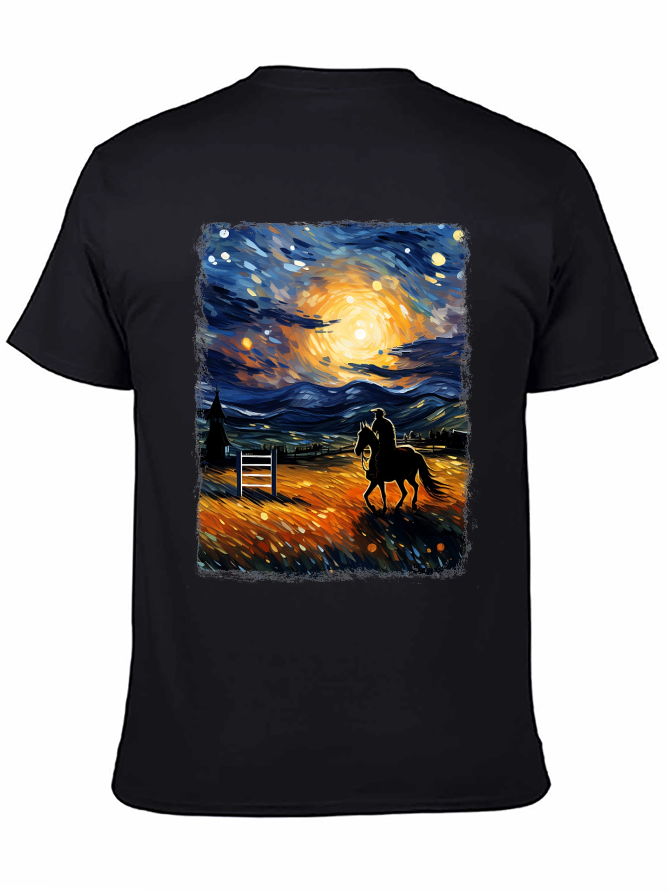 Starry Night Rider Graphic Tee