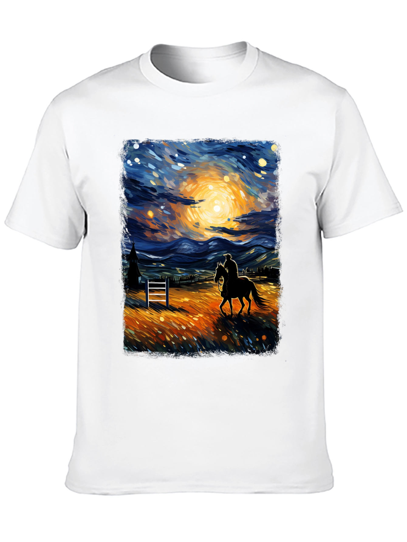 Starry Night Rider Graphic Tee