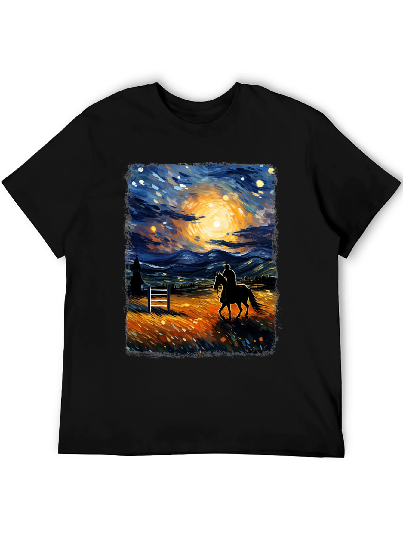 Starry Night Rider Graphic Tee