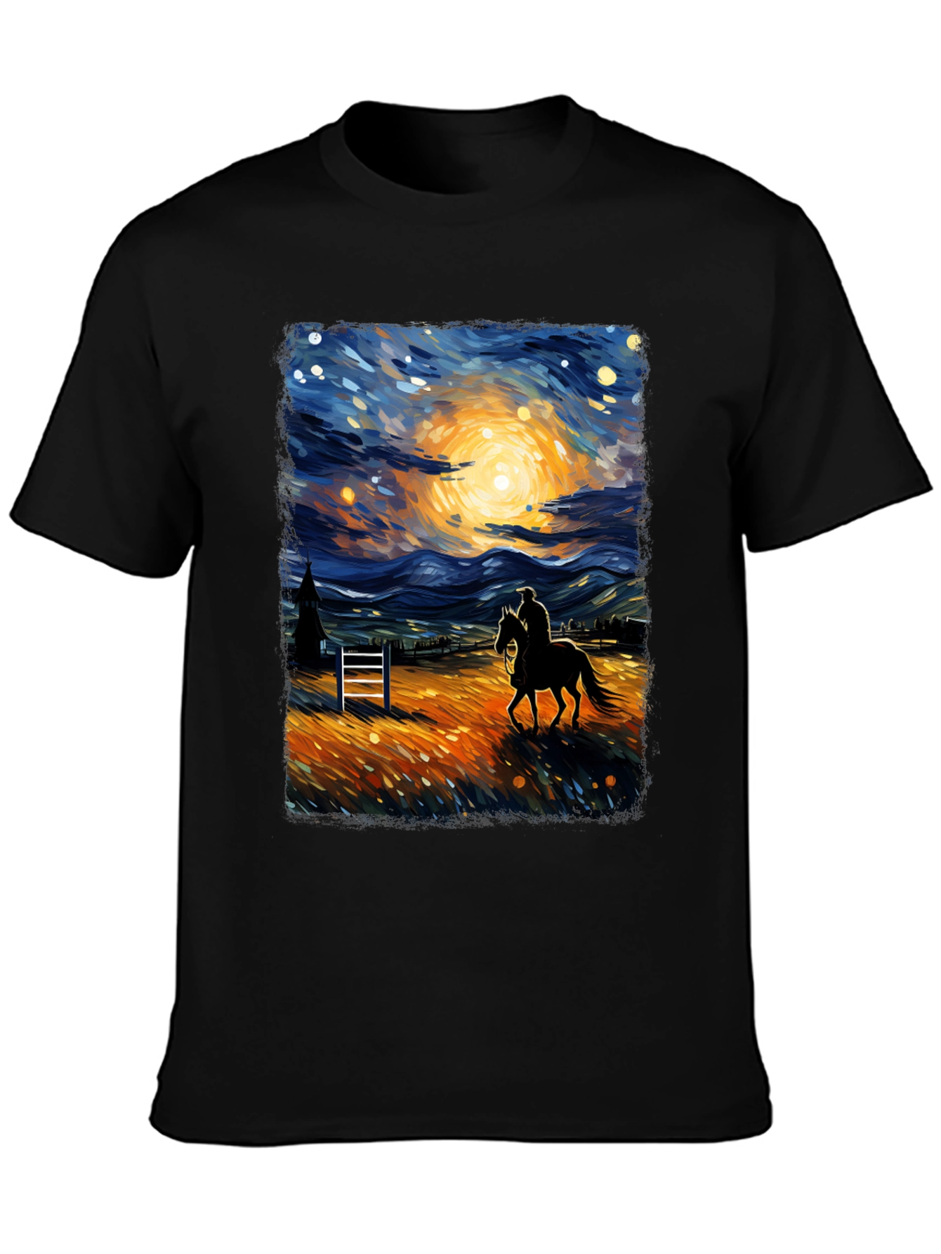 Starry Night Rider Graphic Tee