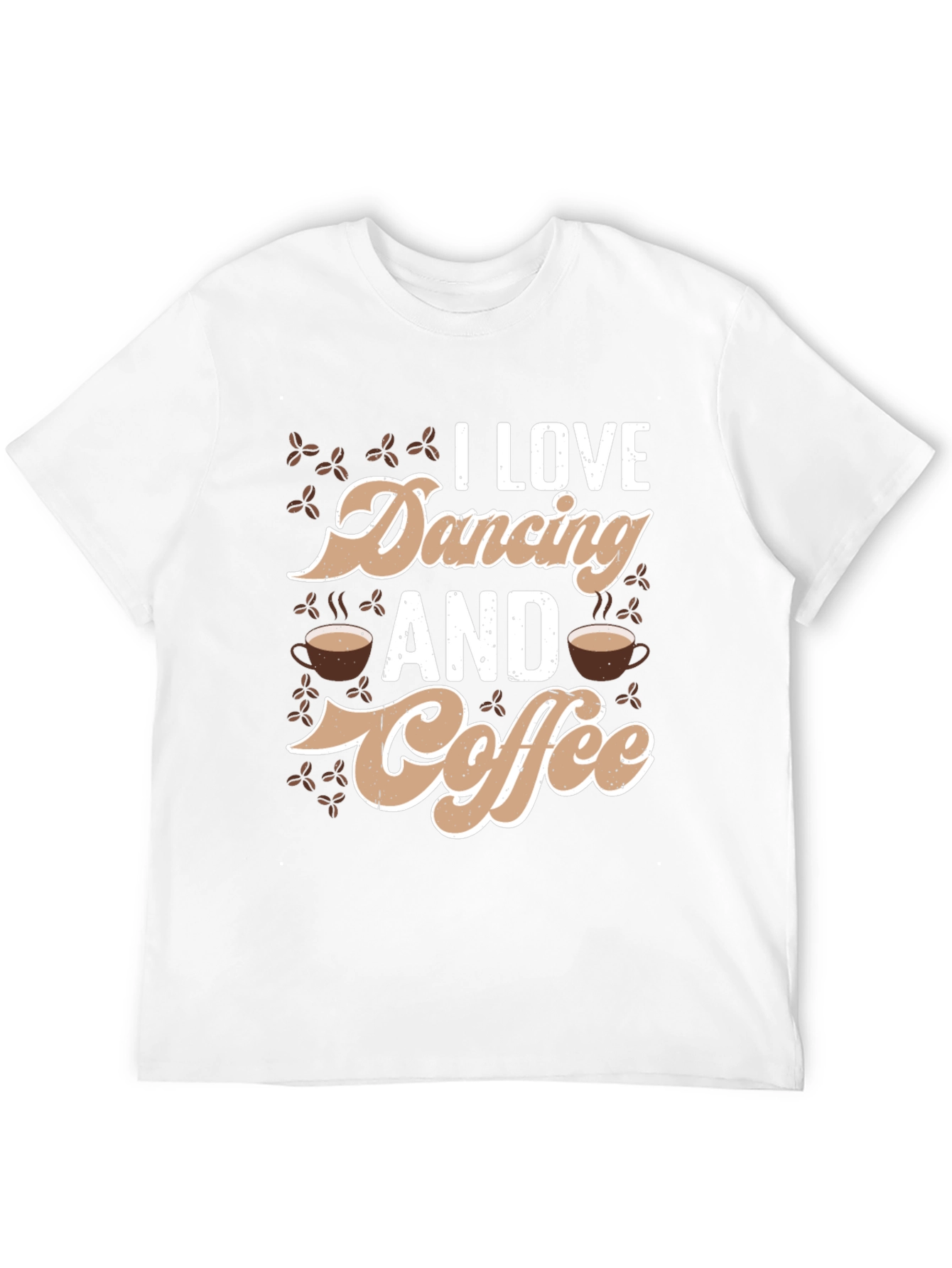 I Love Dancing and Coffee Black Graphic Tee