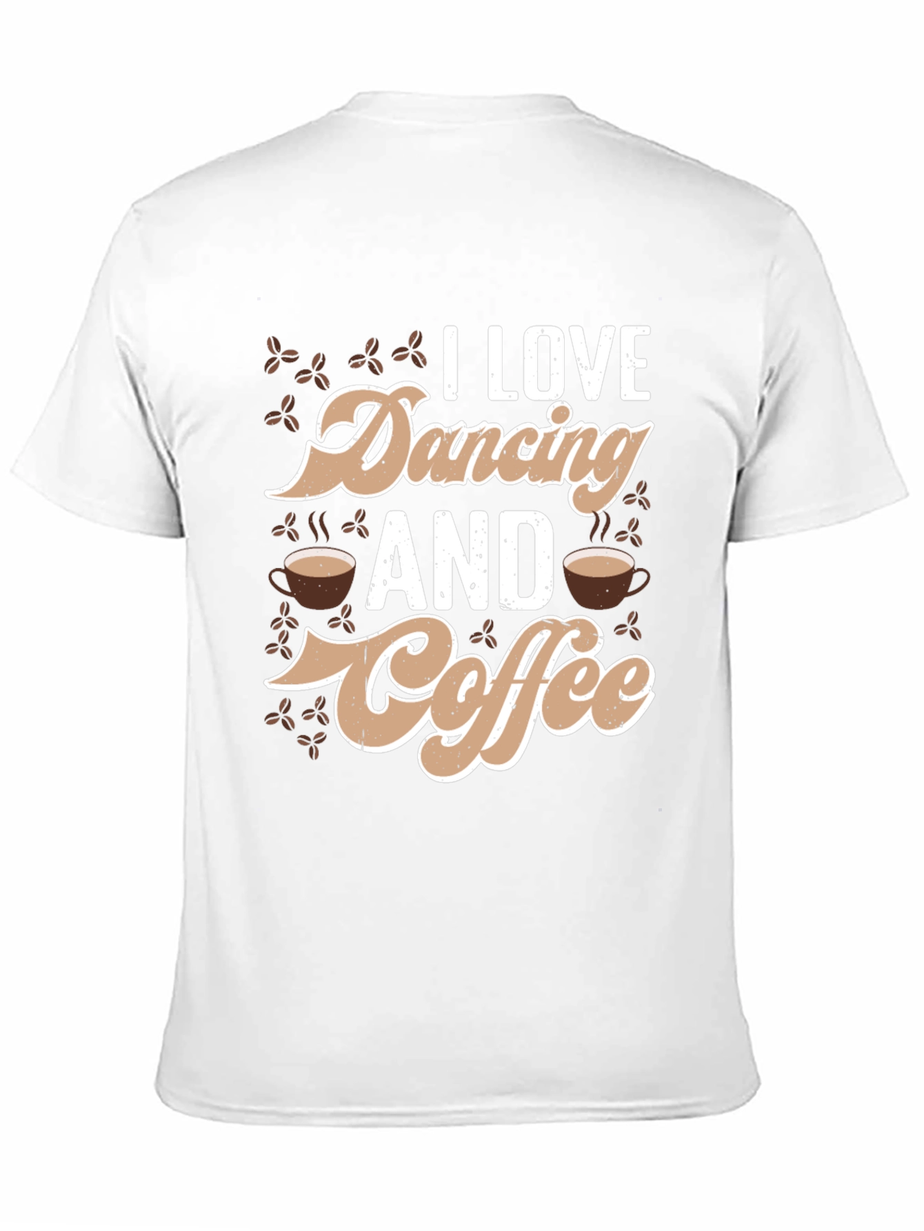 I Love Dancing and Coffee Black Graphic Tee
