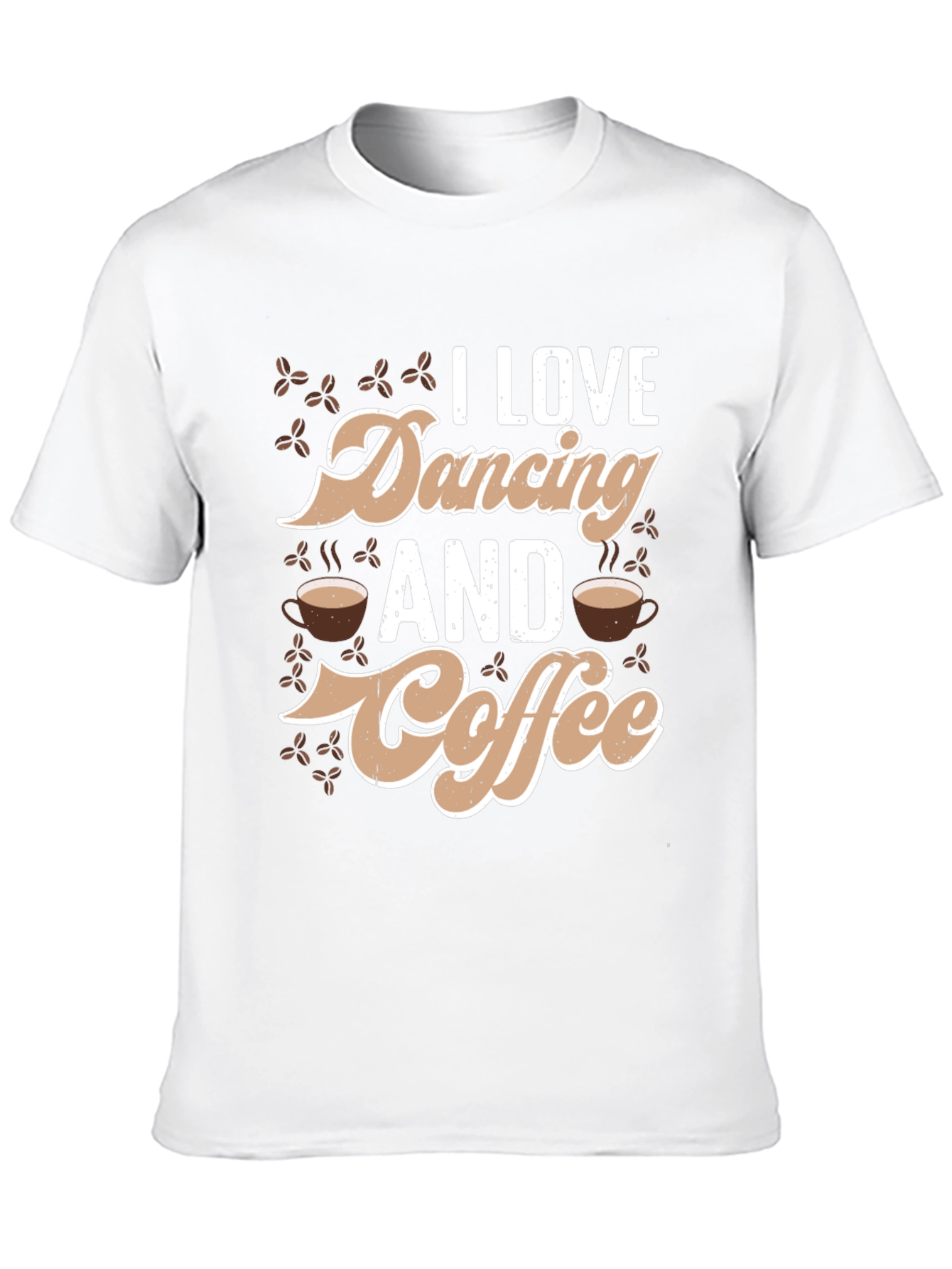 I Love Dancing and Coffee Black Graphic Tee
