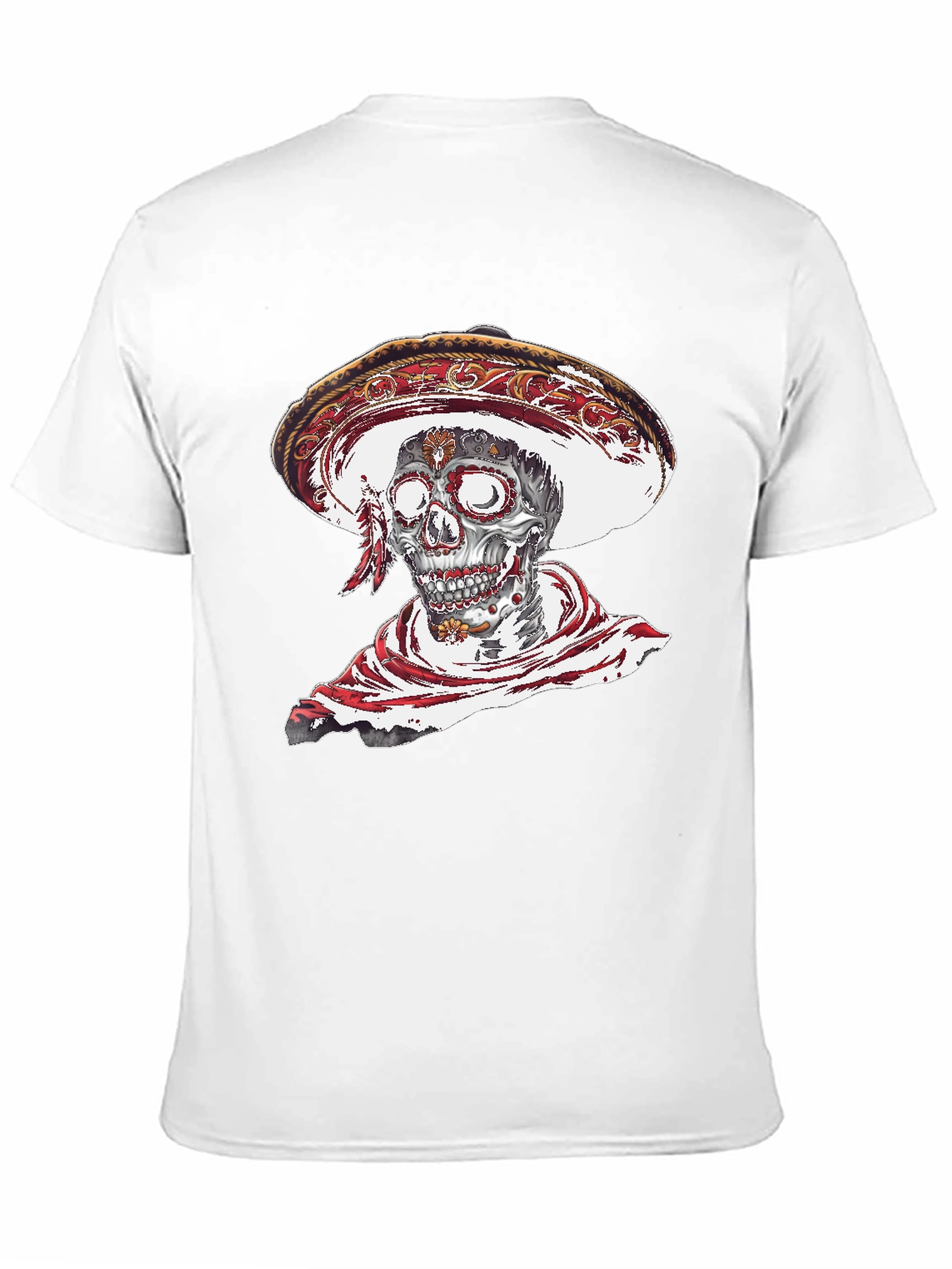 Day of the Dead Skull Graphic T-Shirt