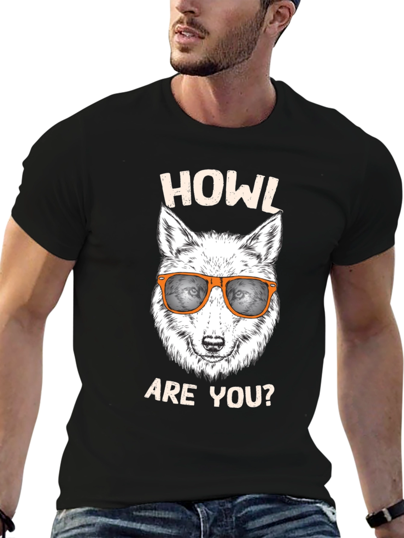 Howl Are You? Graphic T-Shirt - Black