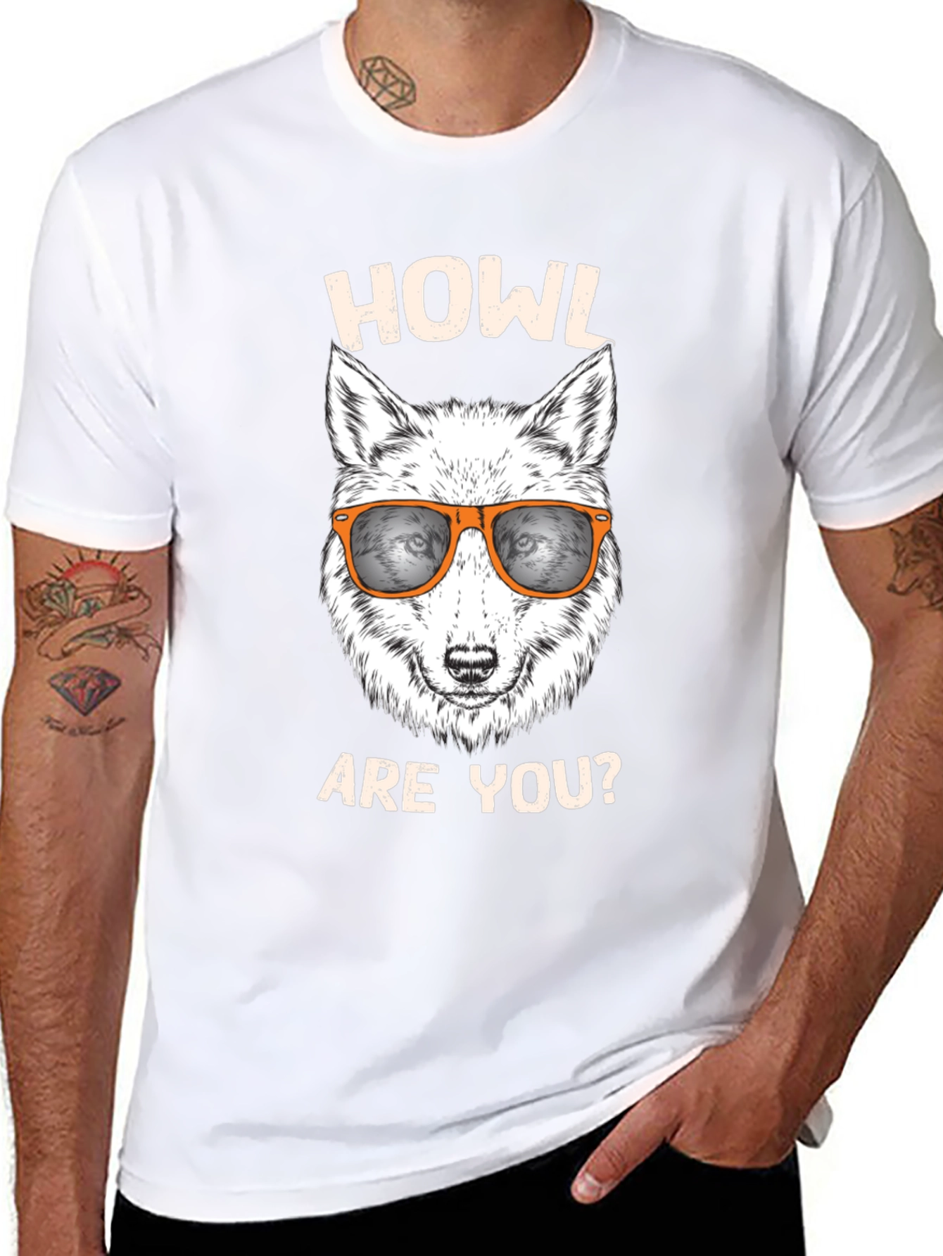 Howl Are You? Graphic T-Shirt - Black