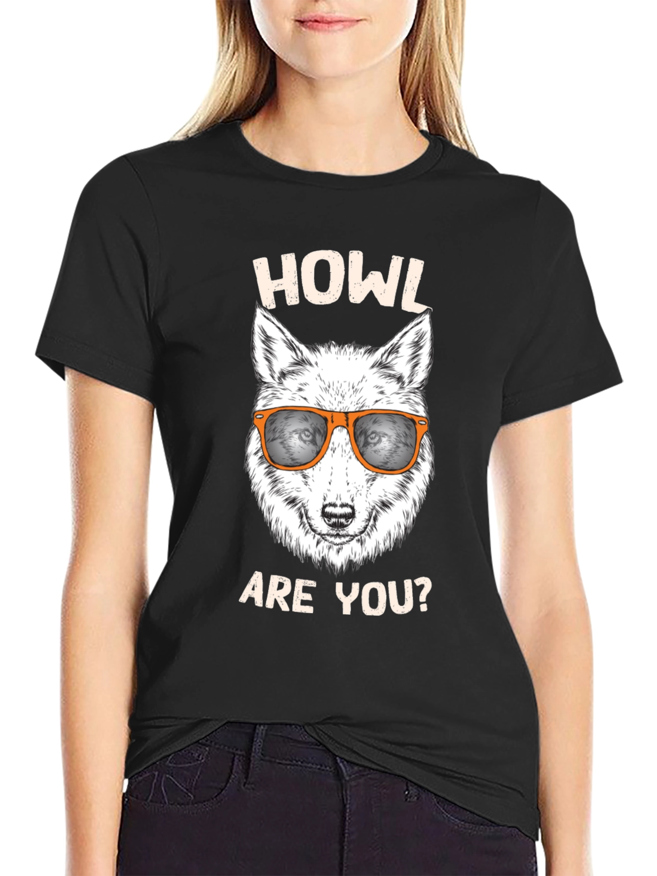 Howl Are You? Graphic T-Shirt - Black