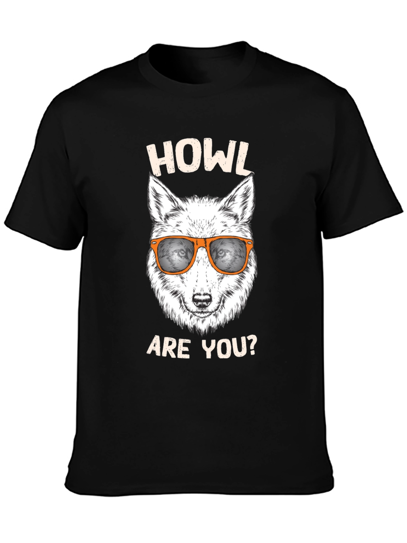 Howl Are You? Graphic T-Shirt - Black
