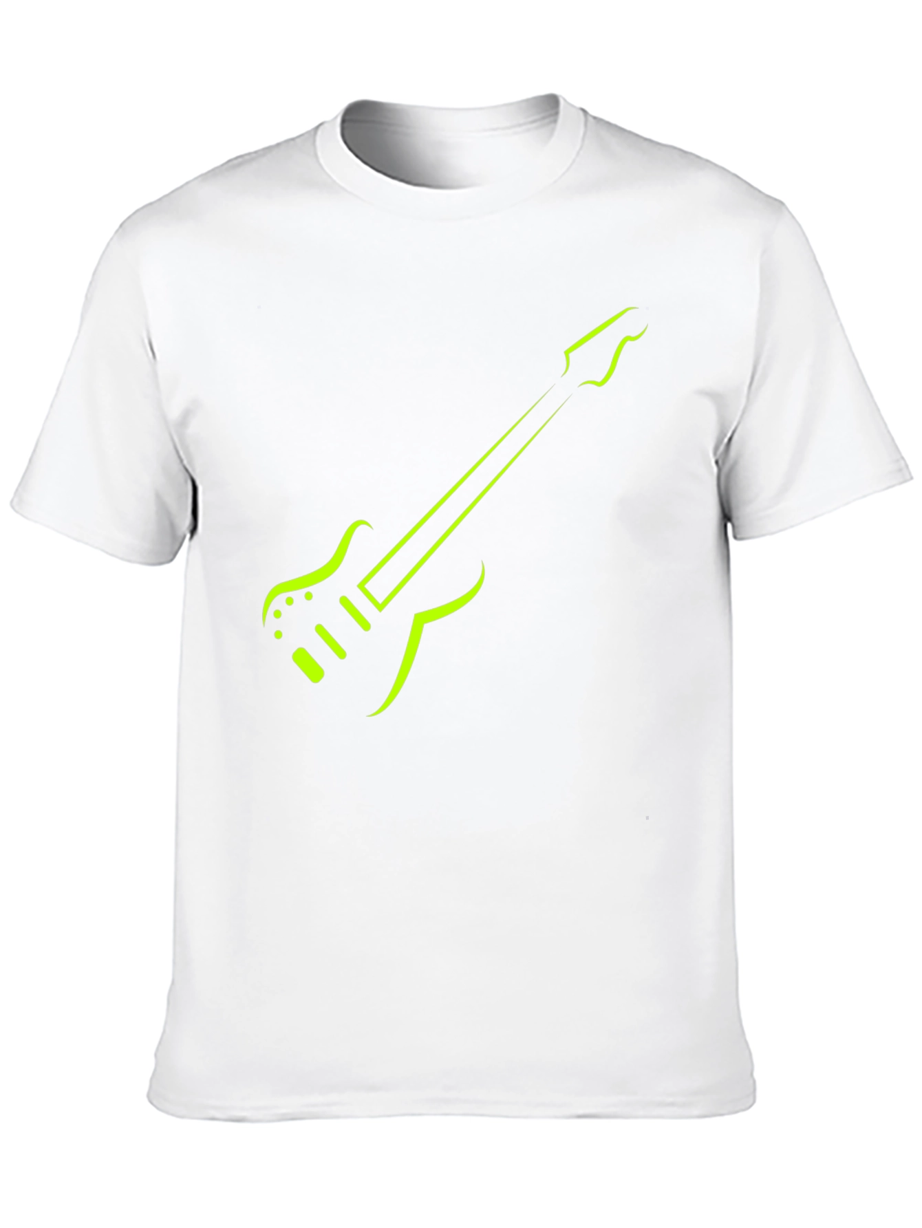Electric Guitar Graphic Tee - Trendy Musician Shirt
