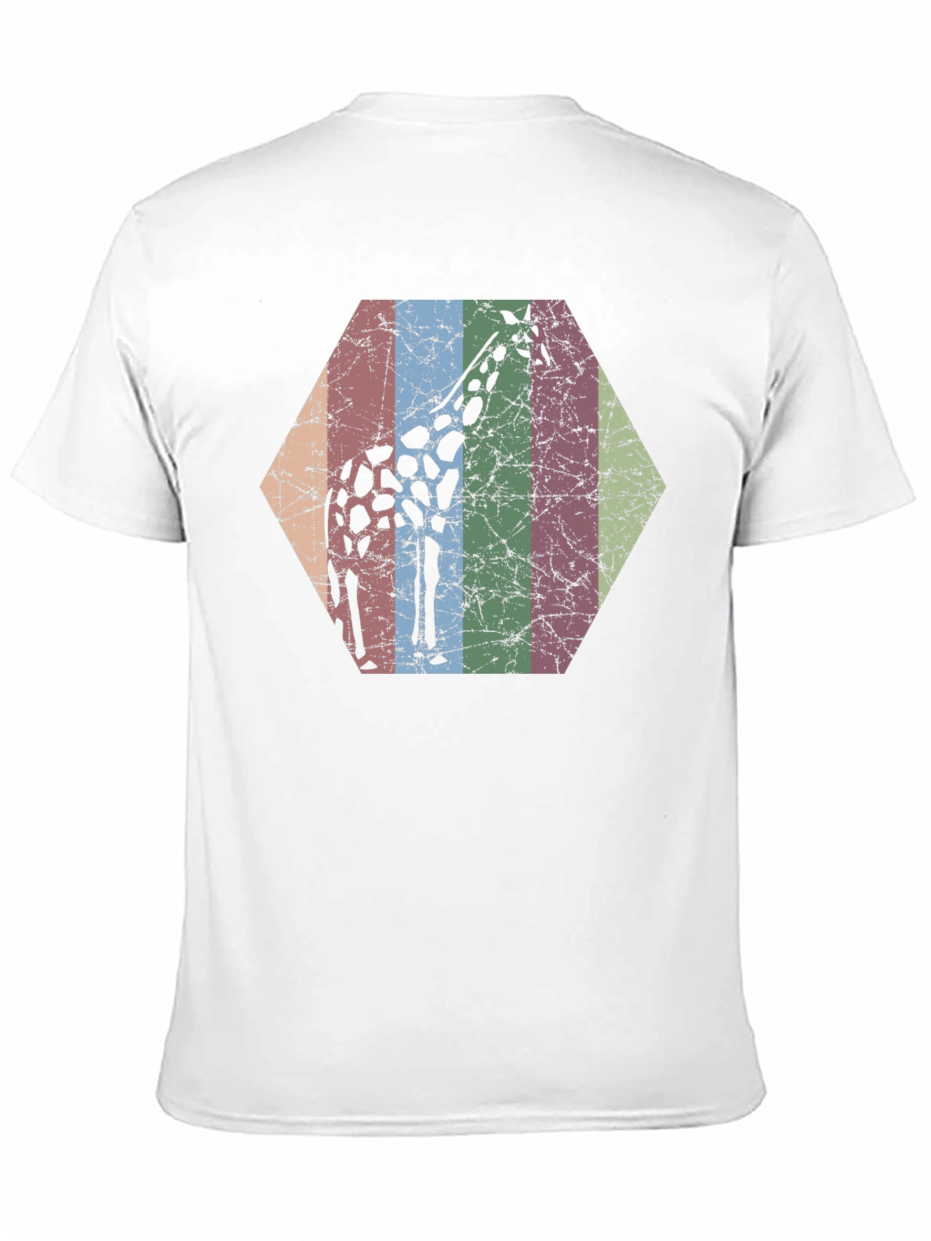 Giraffe Hexagon Graphic Tee - Unisex