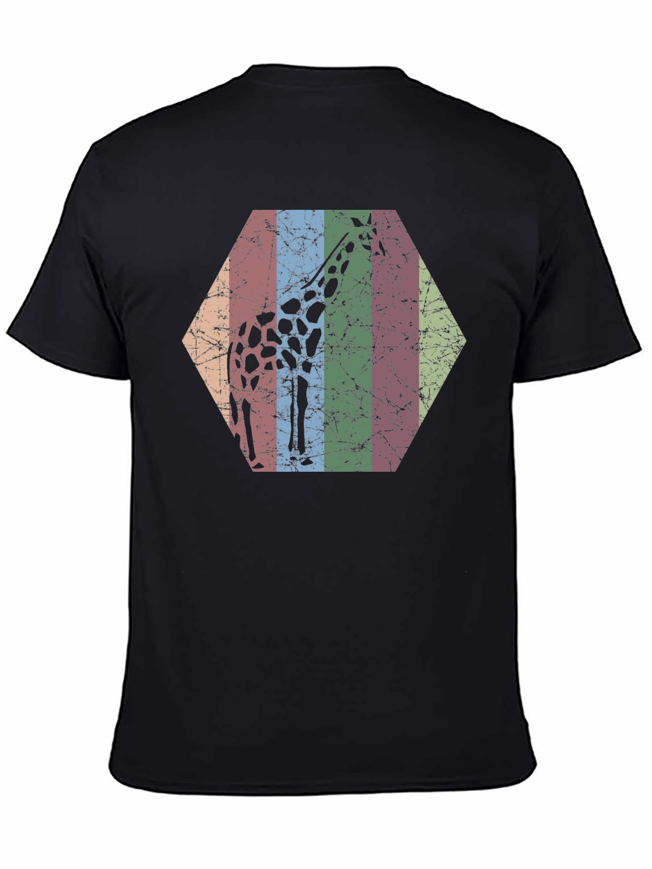 Giraffe Hexagon Graphic Tee - Unisex