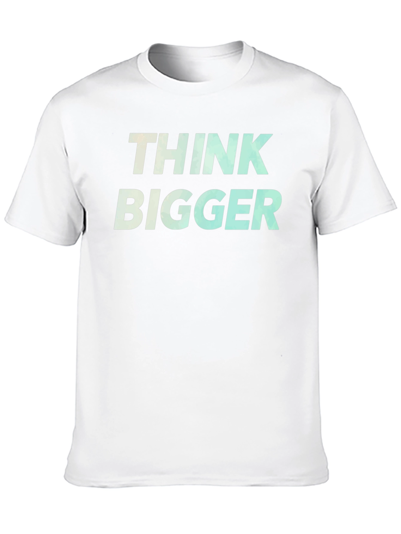 Think Bigger Graphic Tee - Motivational Black T-Shirt