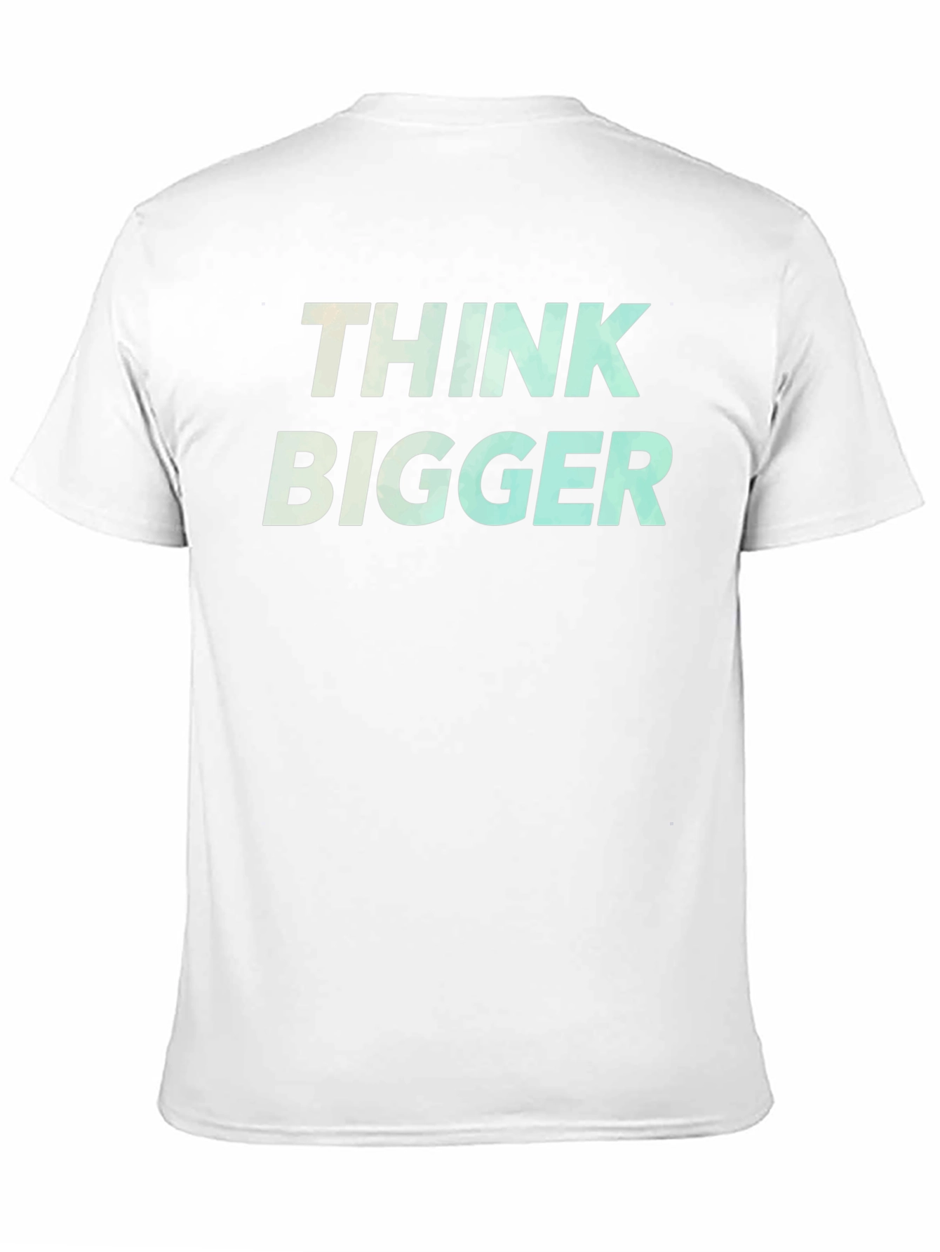 Think Bigger Graphic Tee - Motivational Black T-Shirt