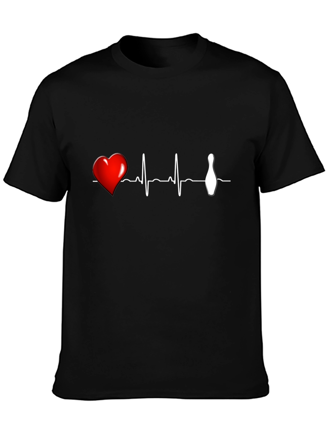 Bowling Heartbeat Graphic T-Shirt