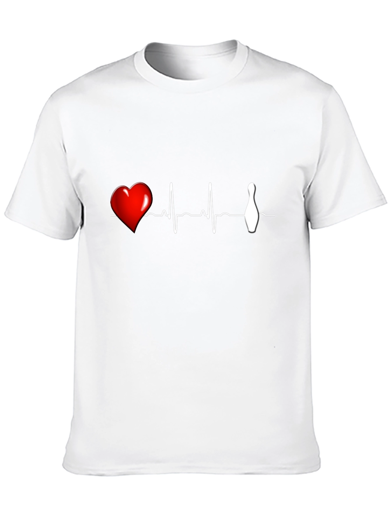 Bowling Heartbeat Graphic T-Shirt