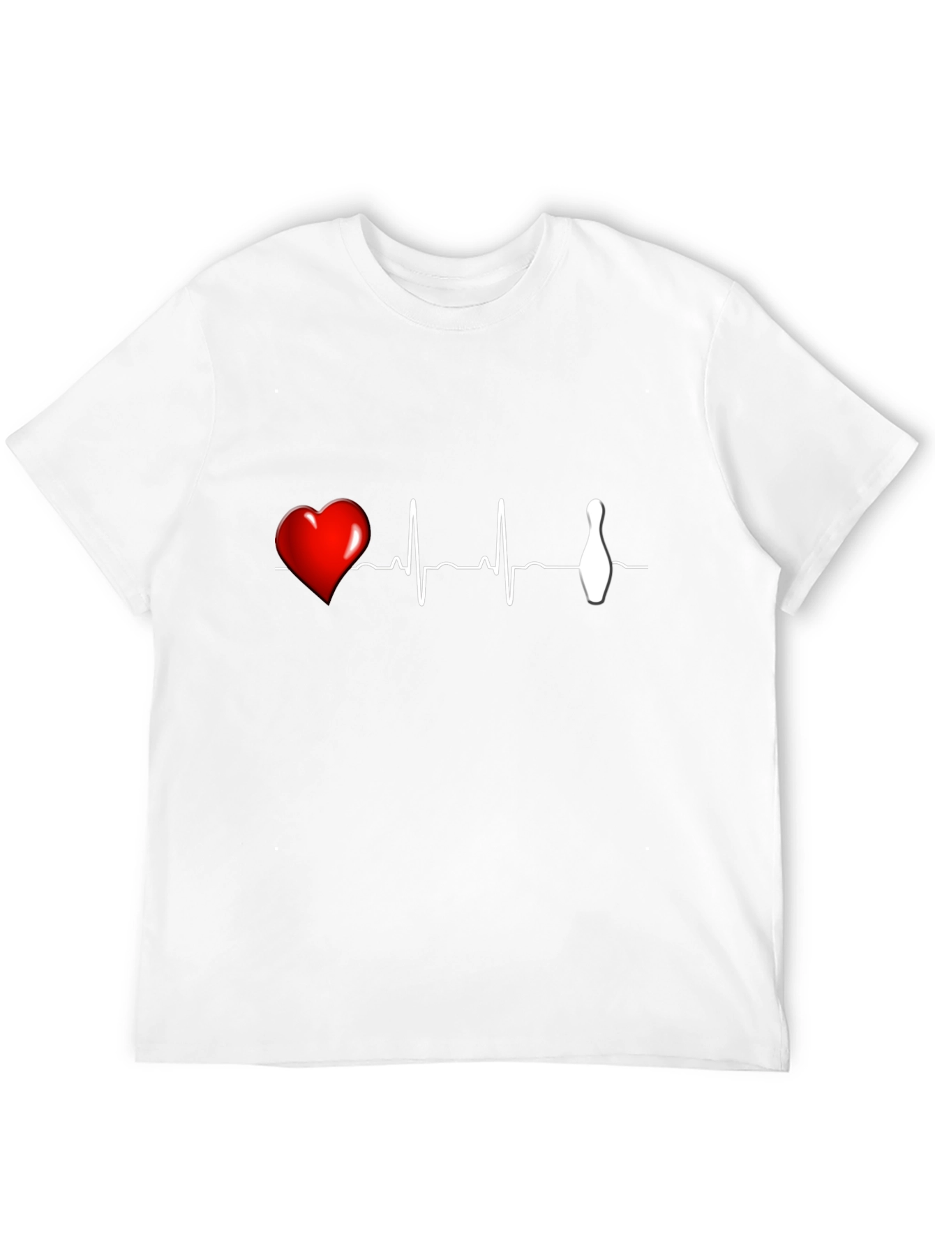 Bowling Heartbeat Graphic T-Shirt
