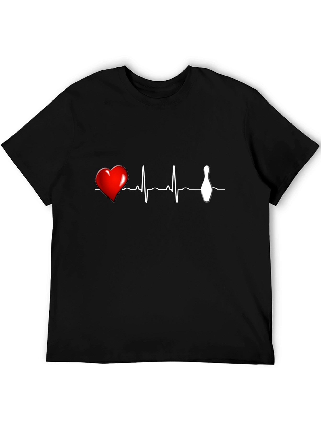 Bowling Heartbeat Graphic T-Shirt