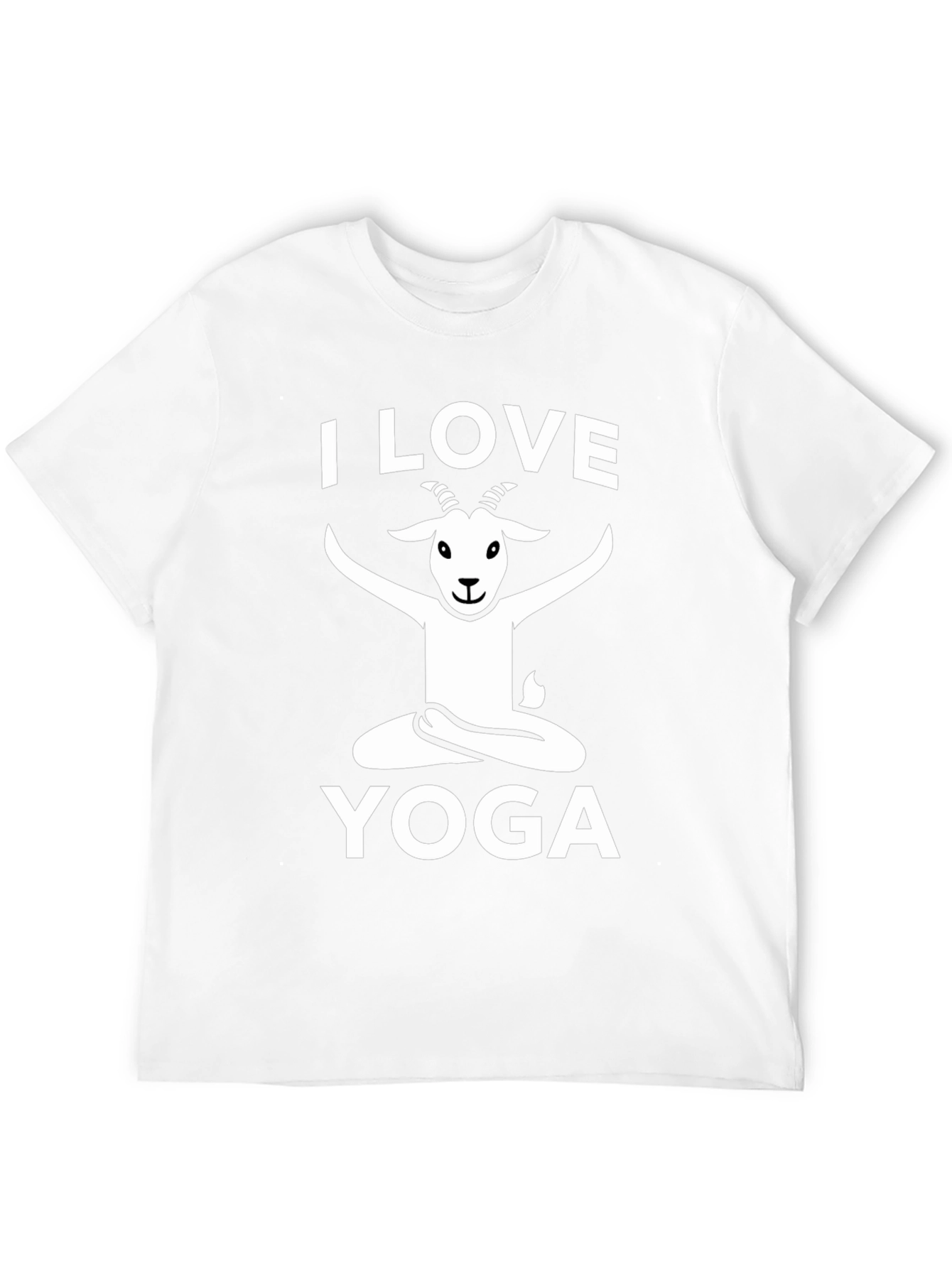 I Love Yoga Goat T-Shirt - Funny Graphic Tee