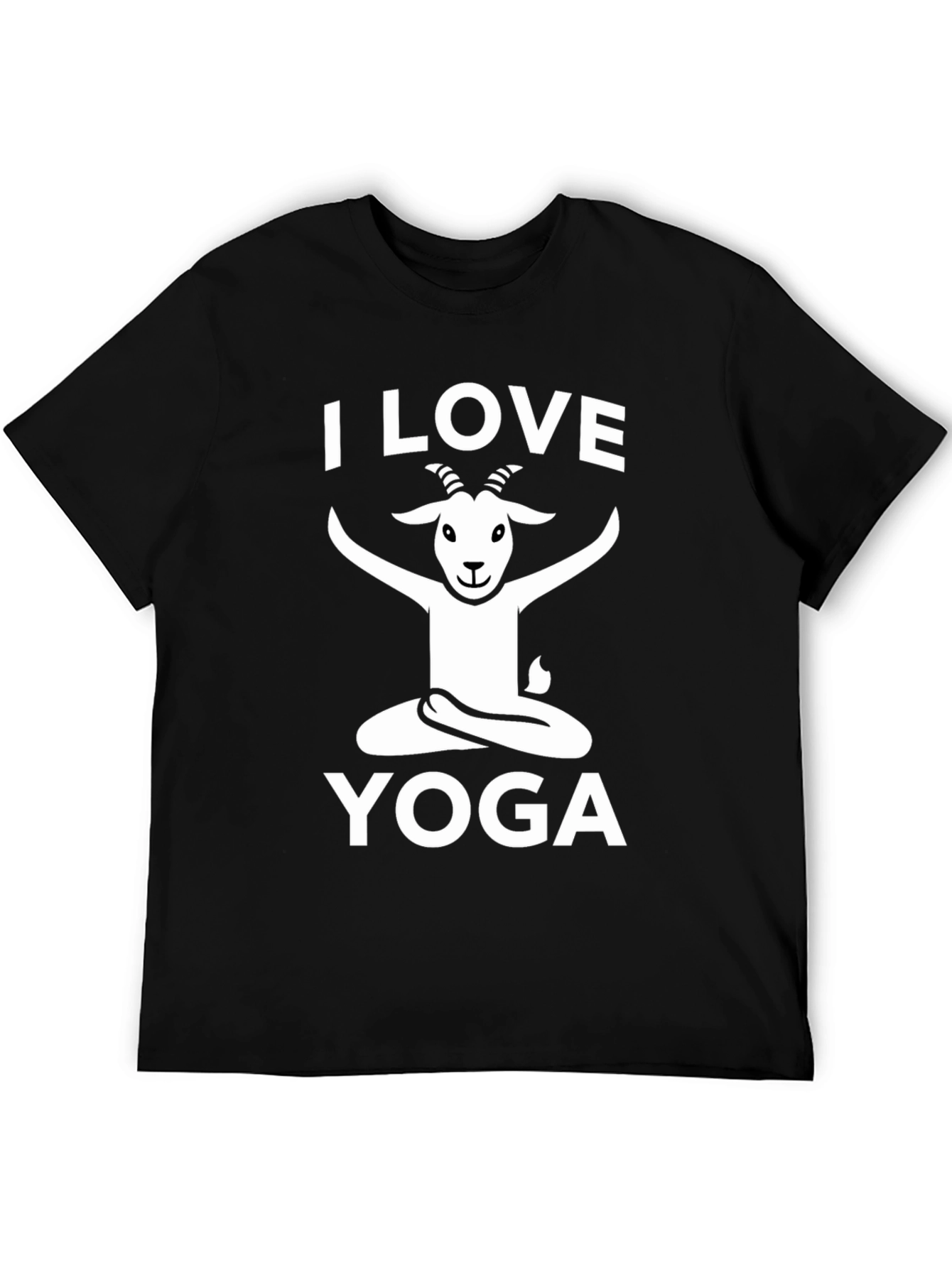 I Love Yoga Goat T-Shirt - Funny Graphic Tee
