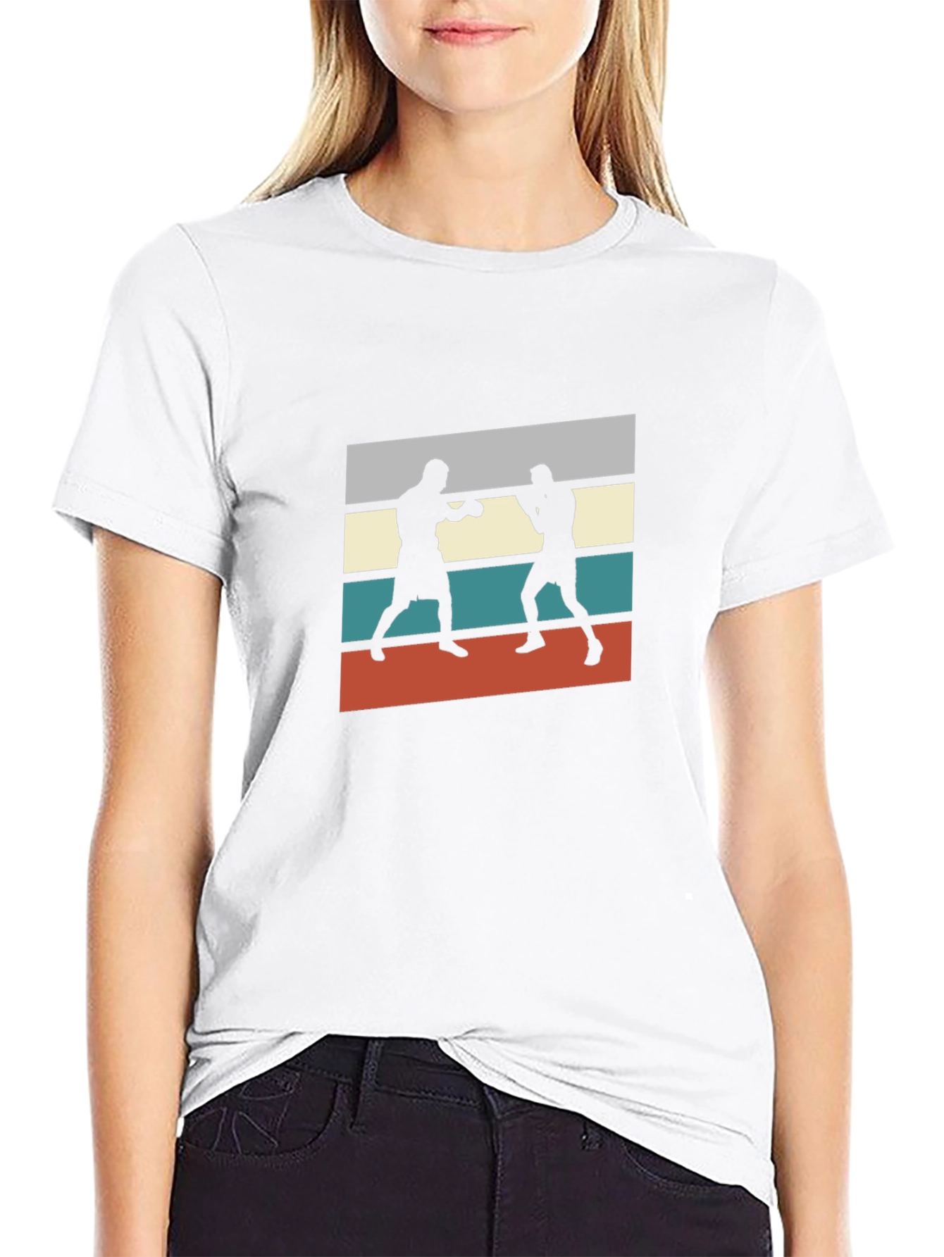 Retro Boxer Silhouette T-Shirt