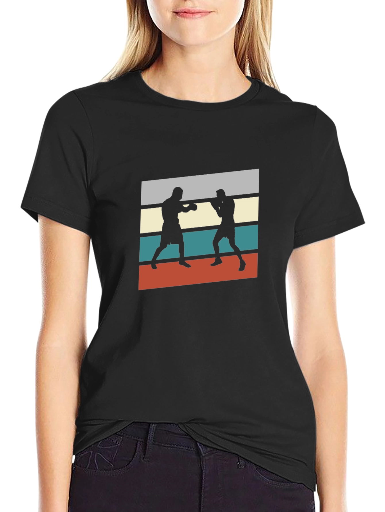 Retro Boxer Silhouette T-Shirt