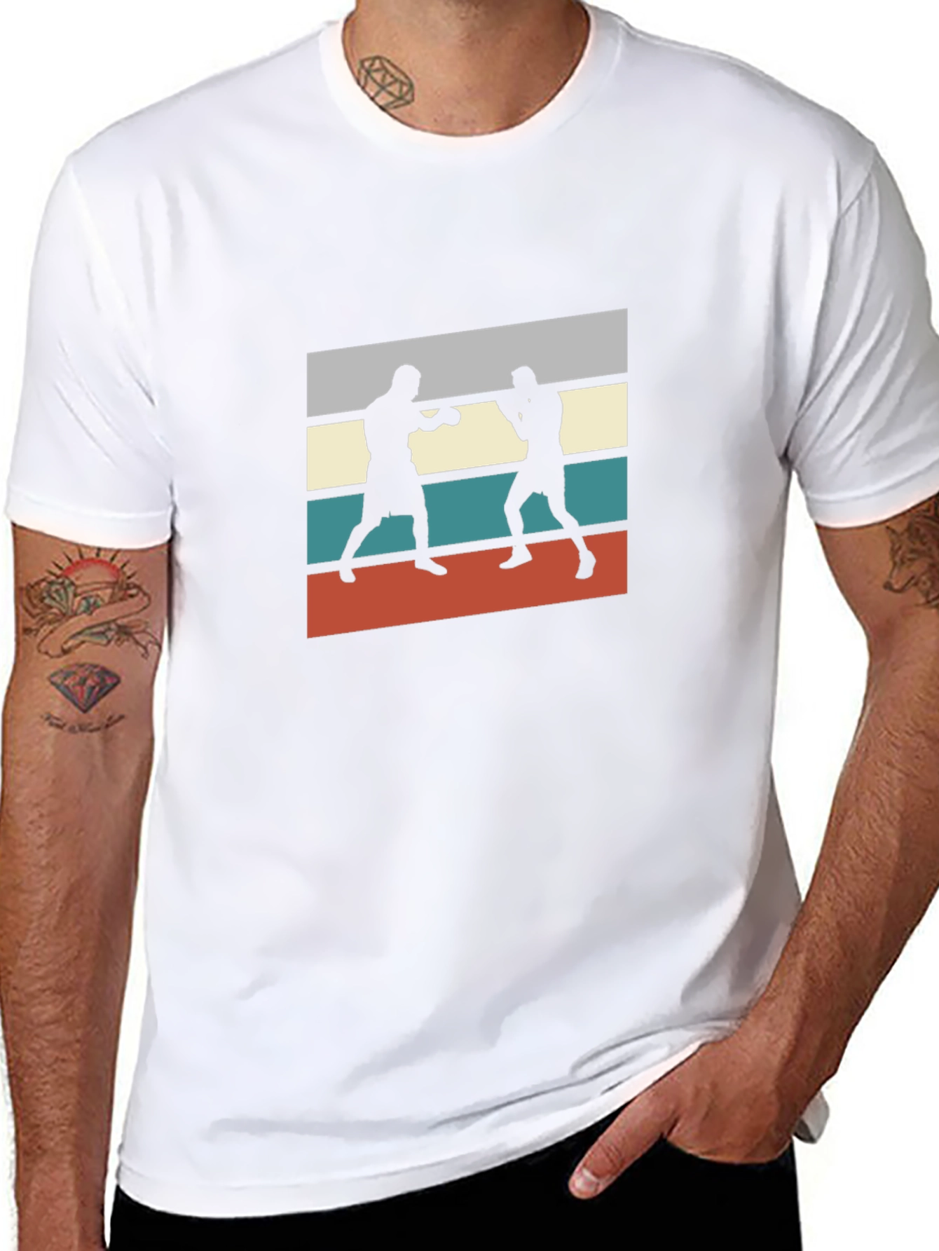 Retro Boxer Silhouette T-Shirt