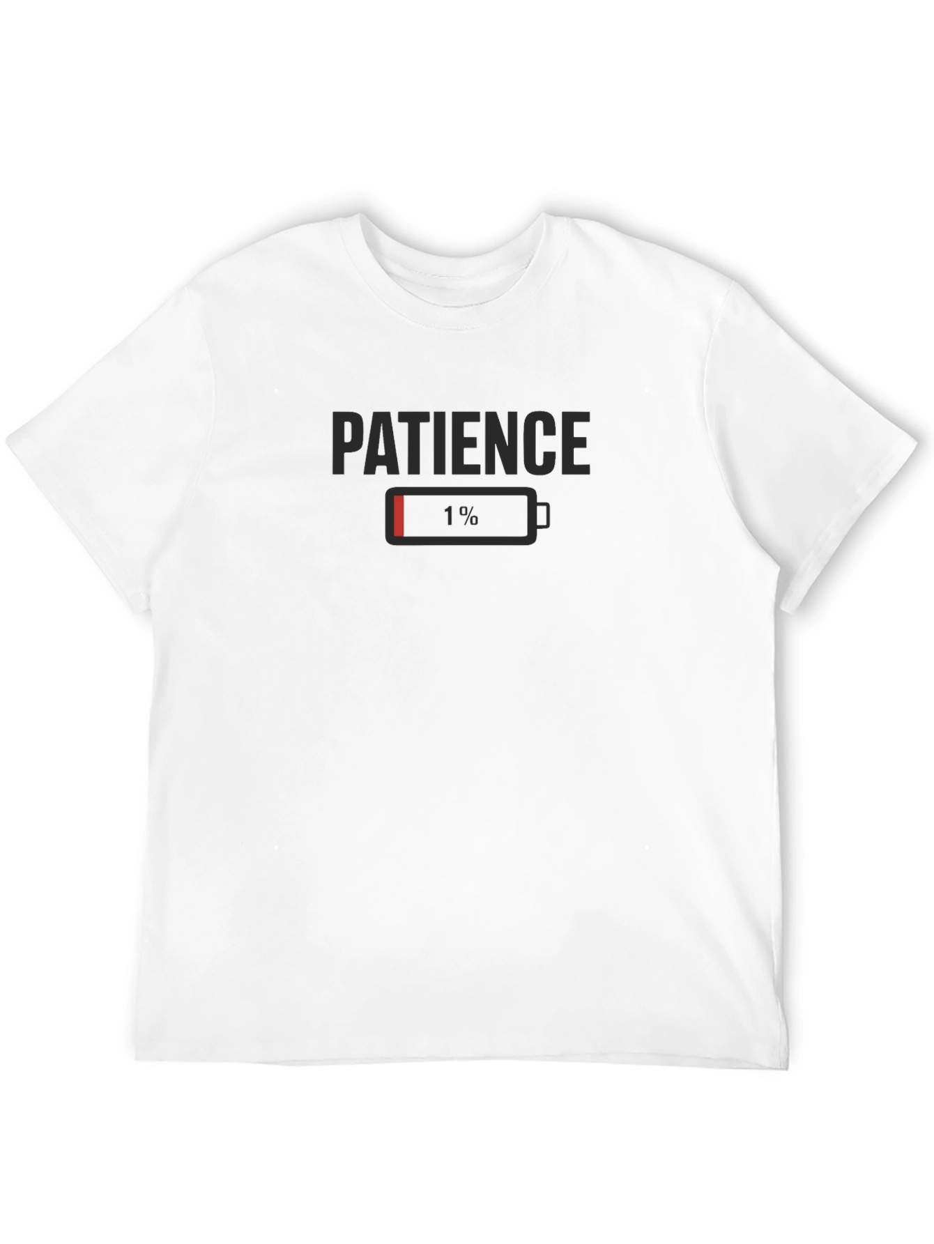 Patience 1% Low Battery Graphic Tee