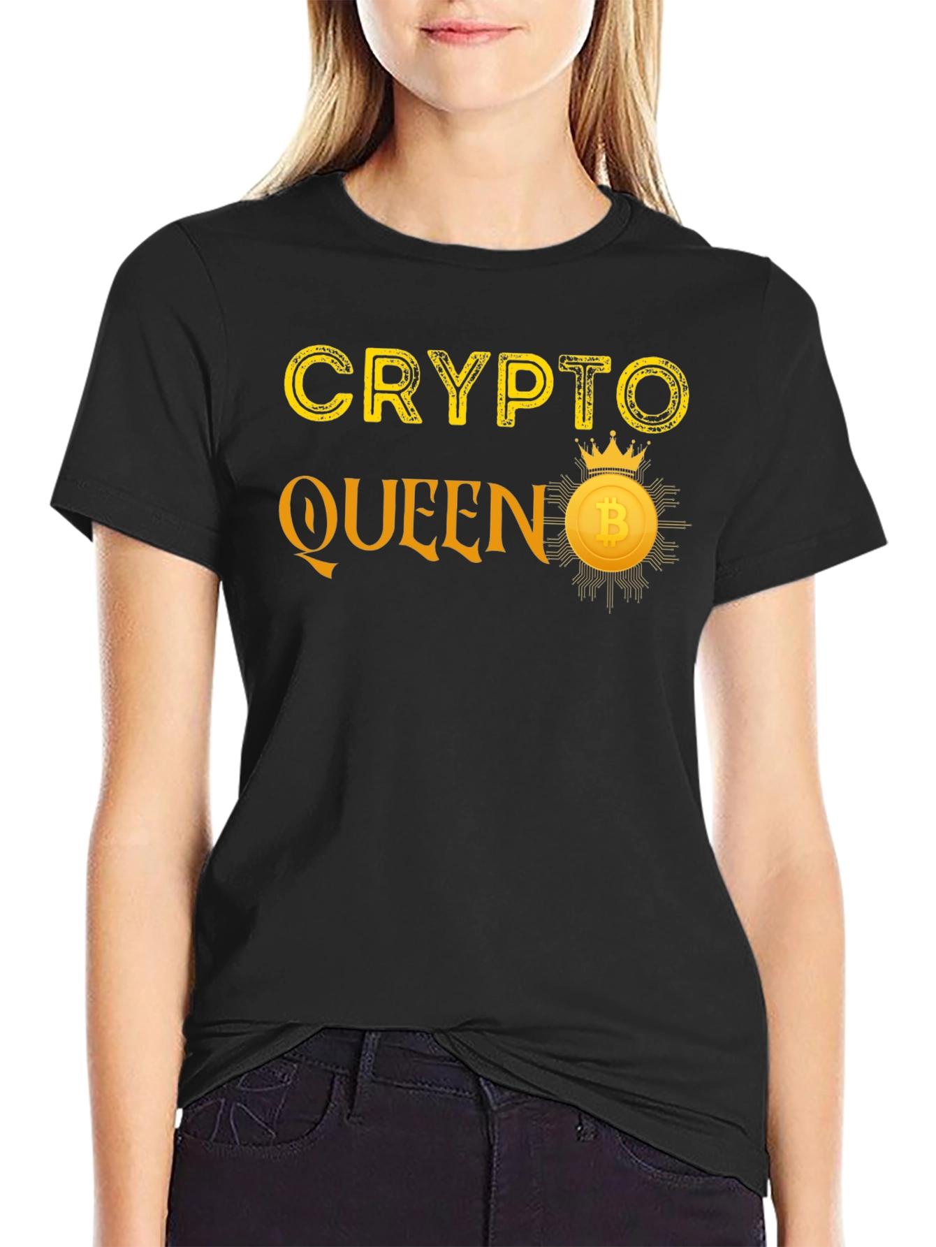 Crypto Queen Bitcoin Graphic Tee