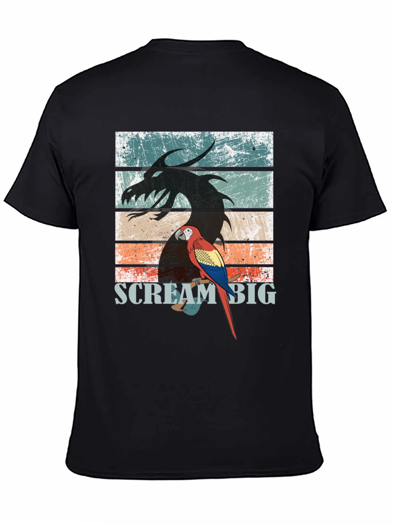 Dragon Parrot Scream Big T-Shirt
