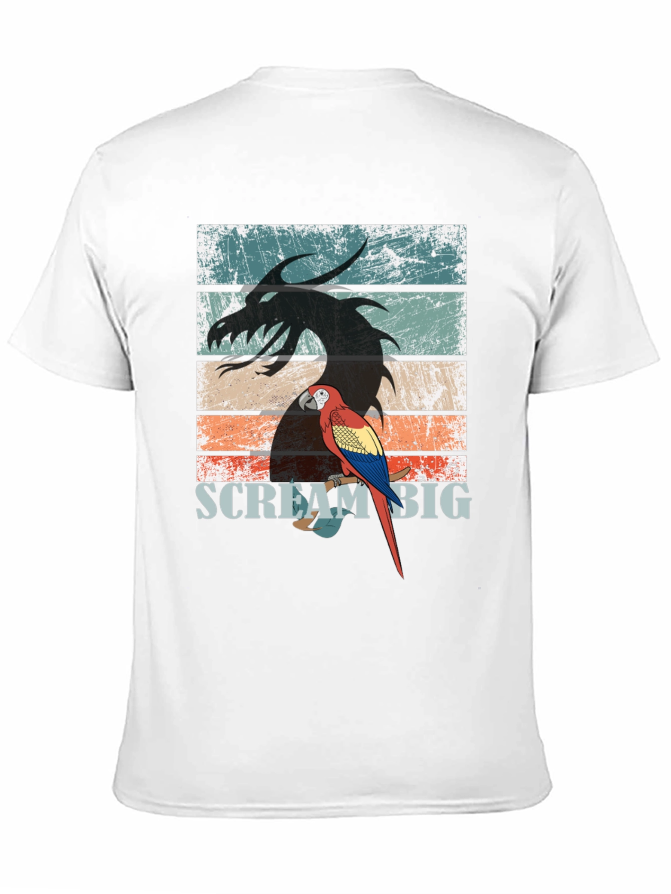 Dragon Parrot Scream Big T-Shirt