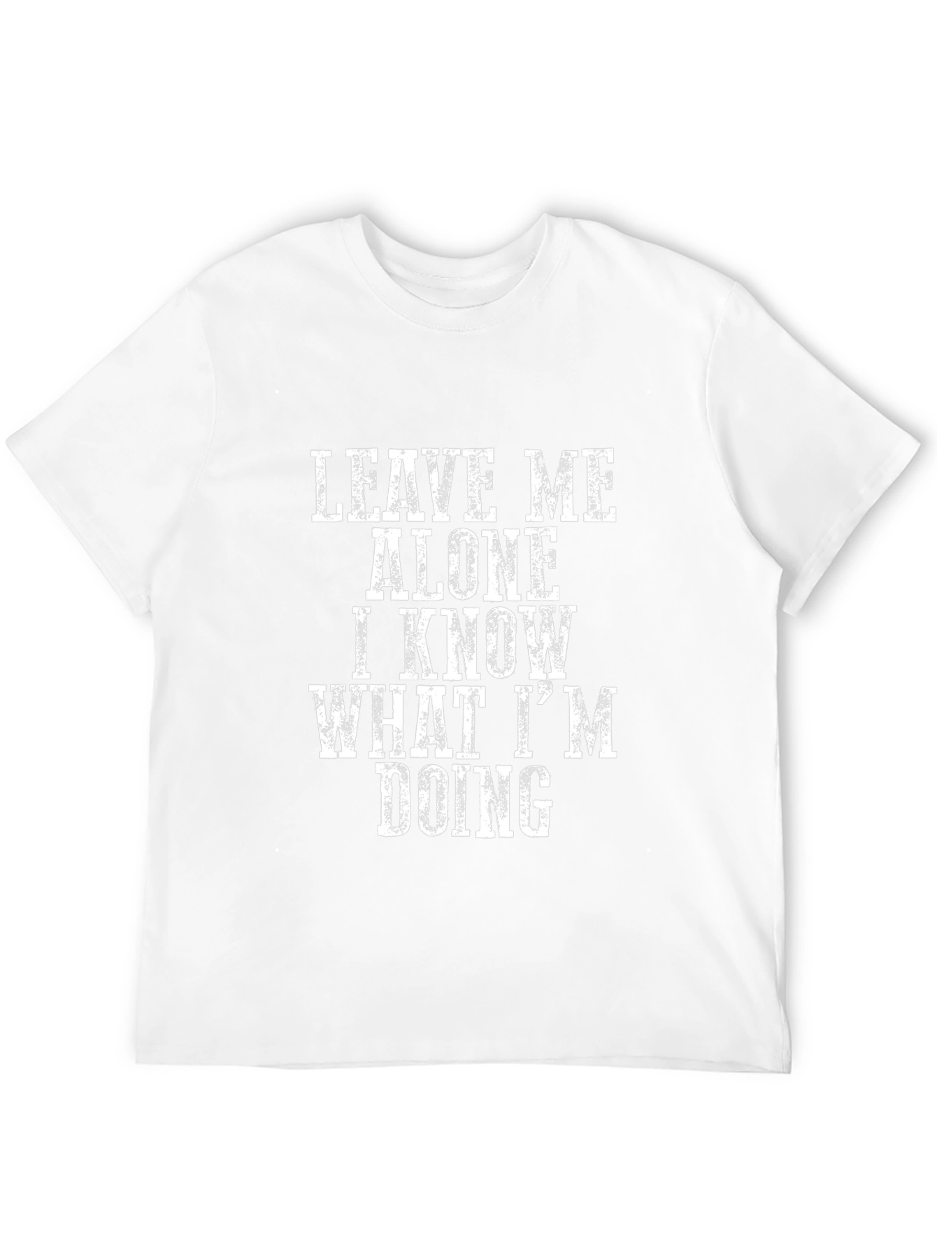 Leave Me Alone Graphic T-Shirt - Black