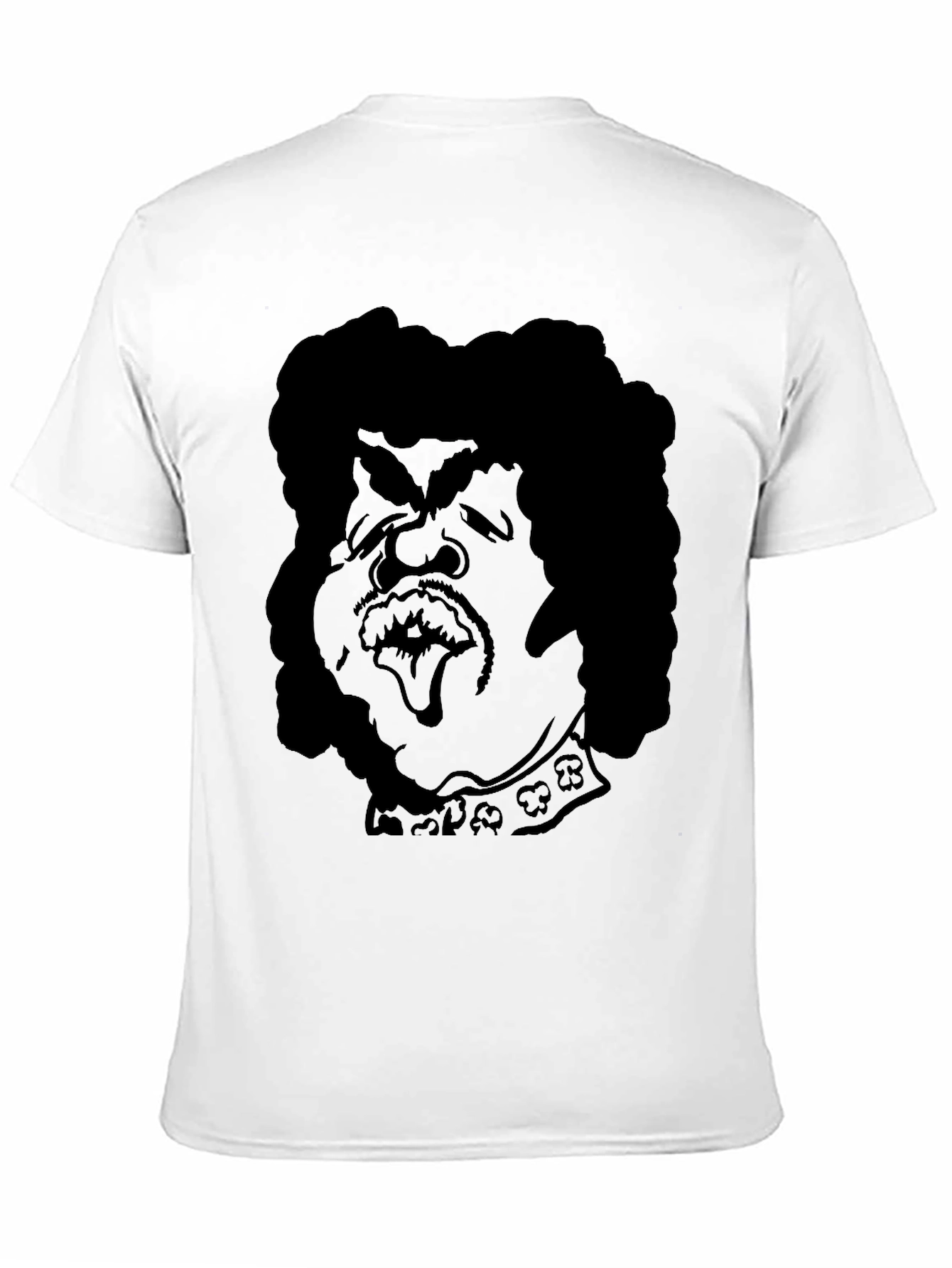 Humorous Cartoon Silhouette Black T-Shirt
