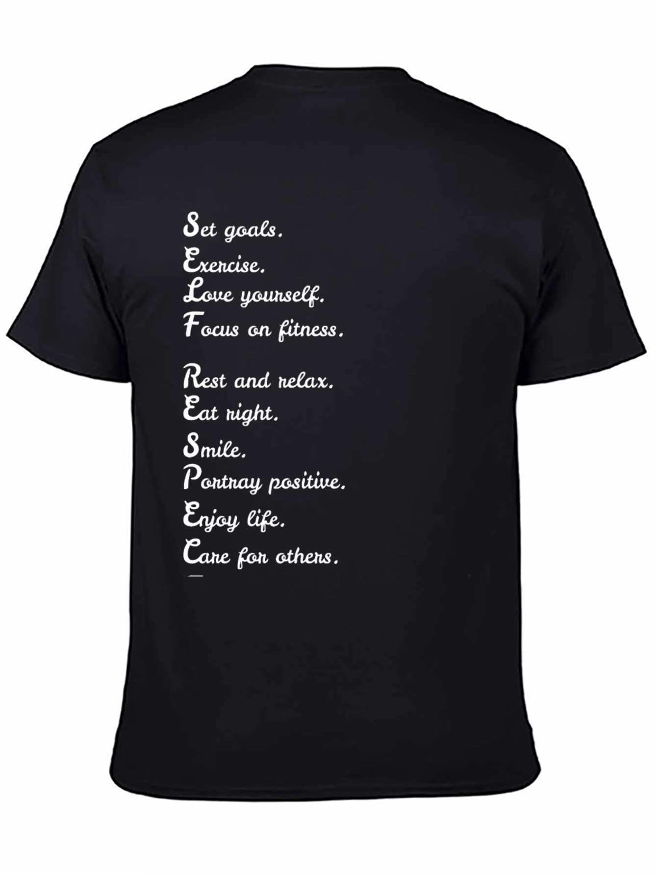 Motivational Black T-Shirt Self-Care
