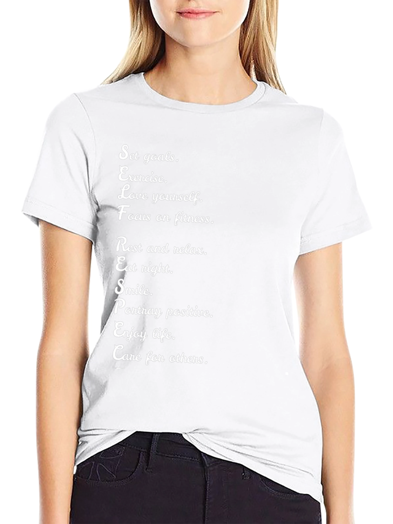 Motivational Black T-Shirt Self-Care